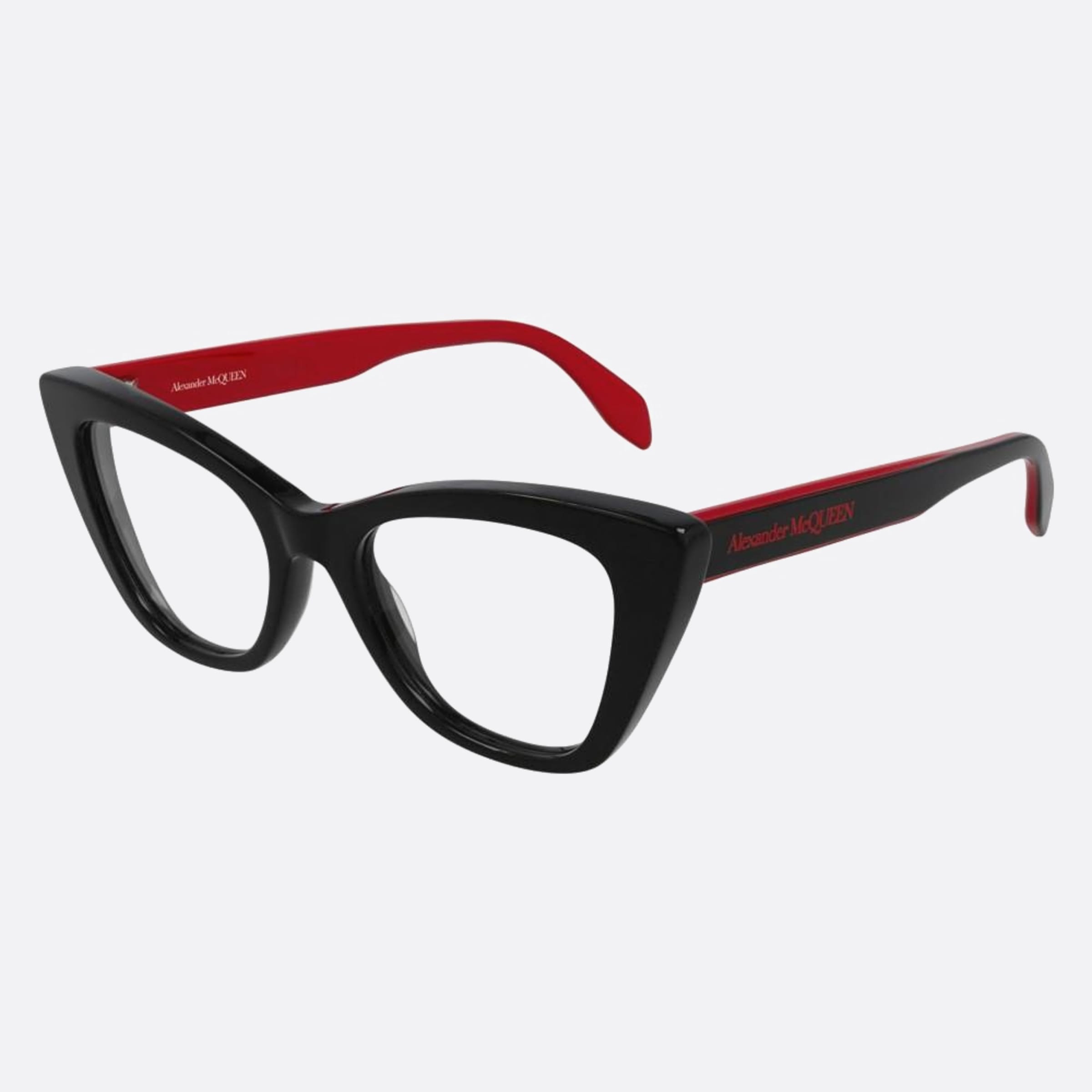 Alexander 50mm Mcqueen Black Cat Eye Woman Eyeglasses - Side View