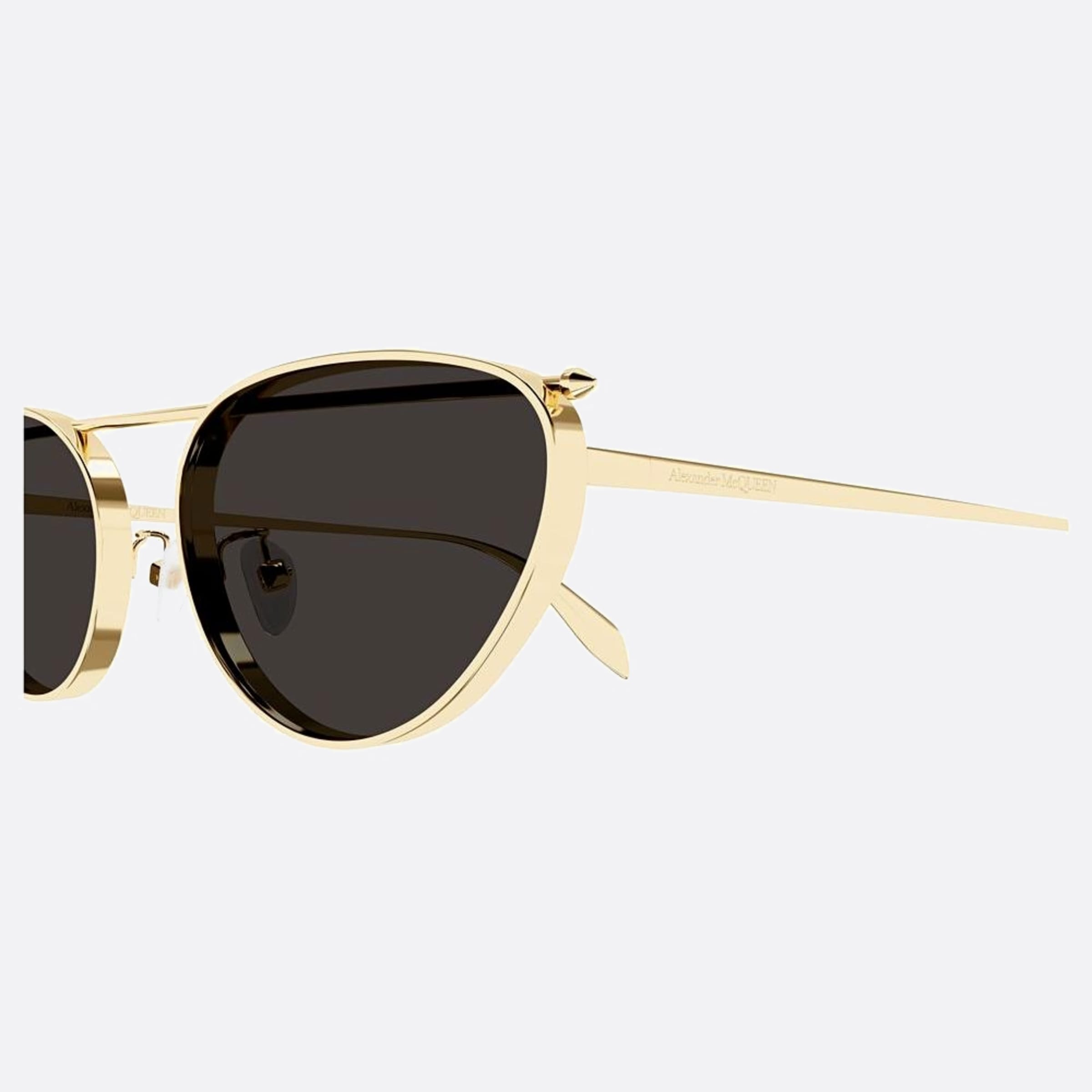 Alexander 62mm Mcqueen Gold Cat Eye Woman Sunglasses - Detail View