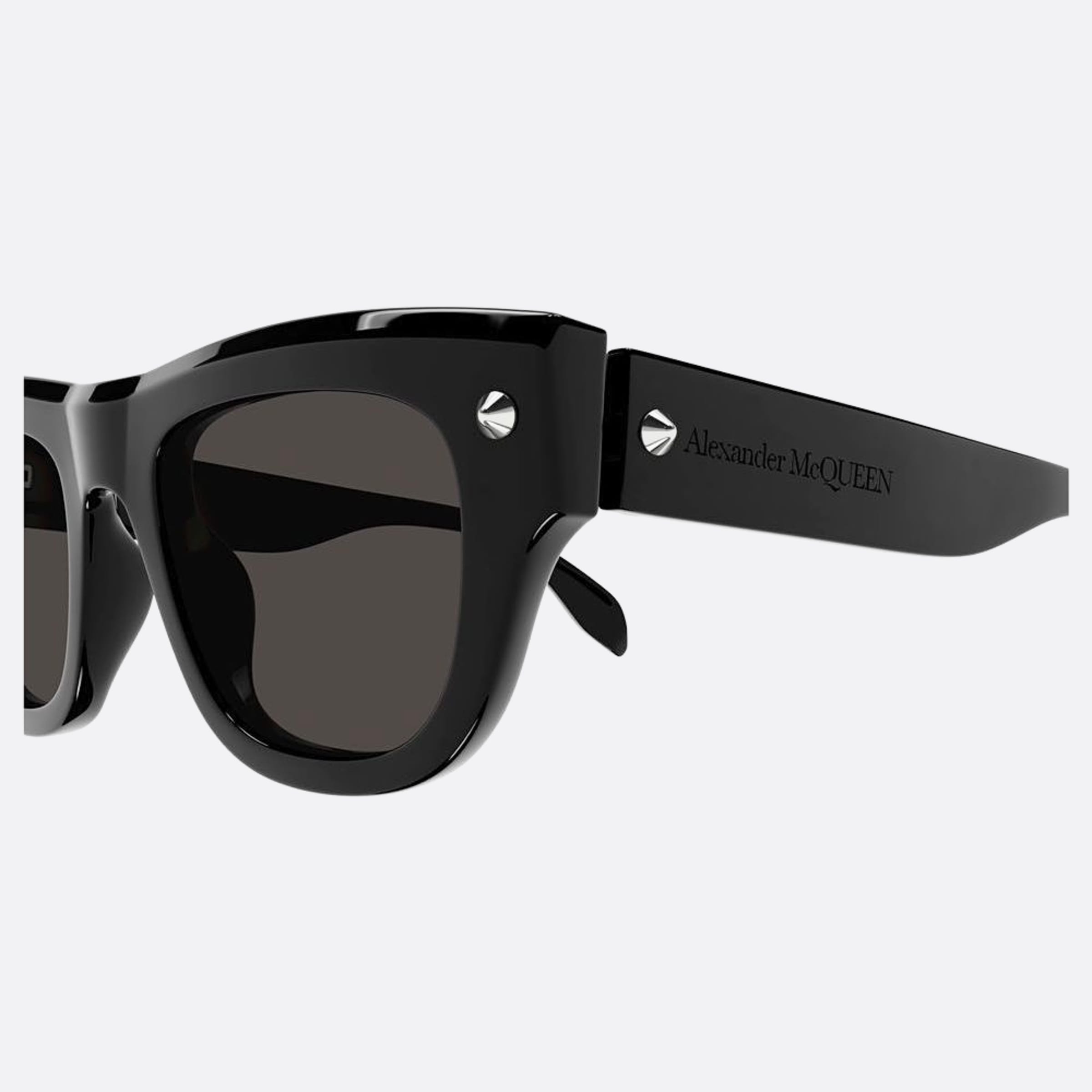 Alexander 51mm Mcqueen Black Squared Man Sunglasses - Detail View