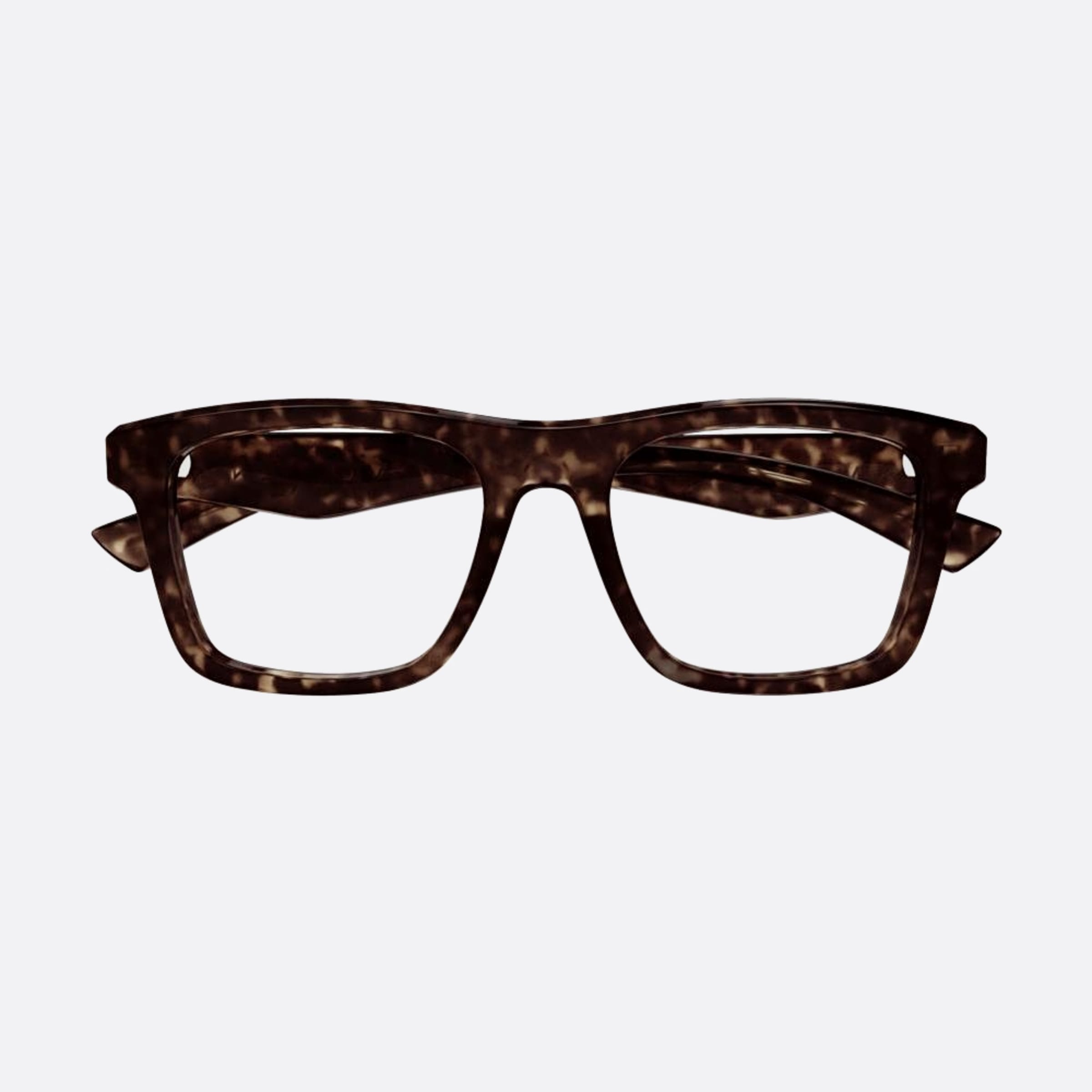Alexander 54mm Mcqueen Havana Squared Unisex Eyeglasses - Main View