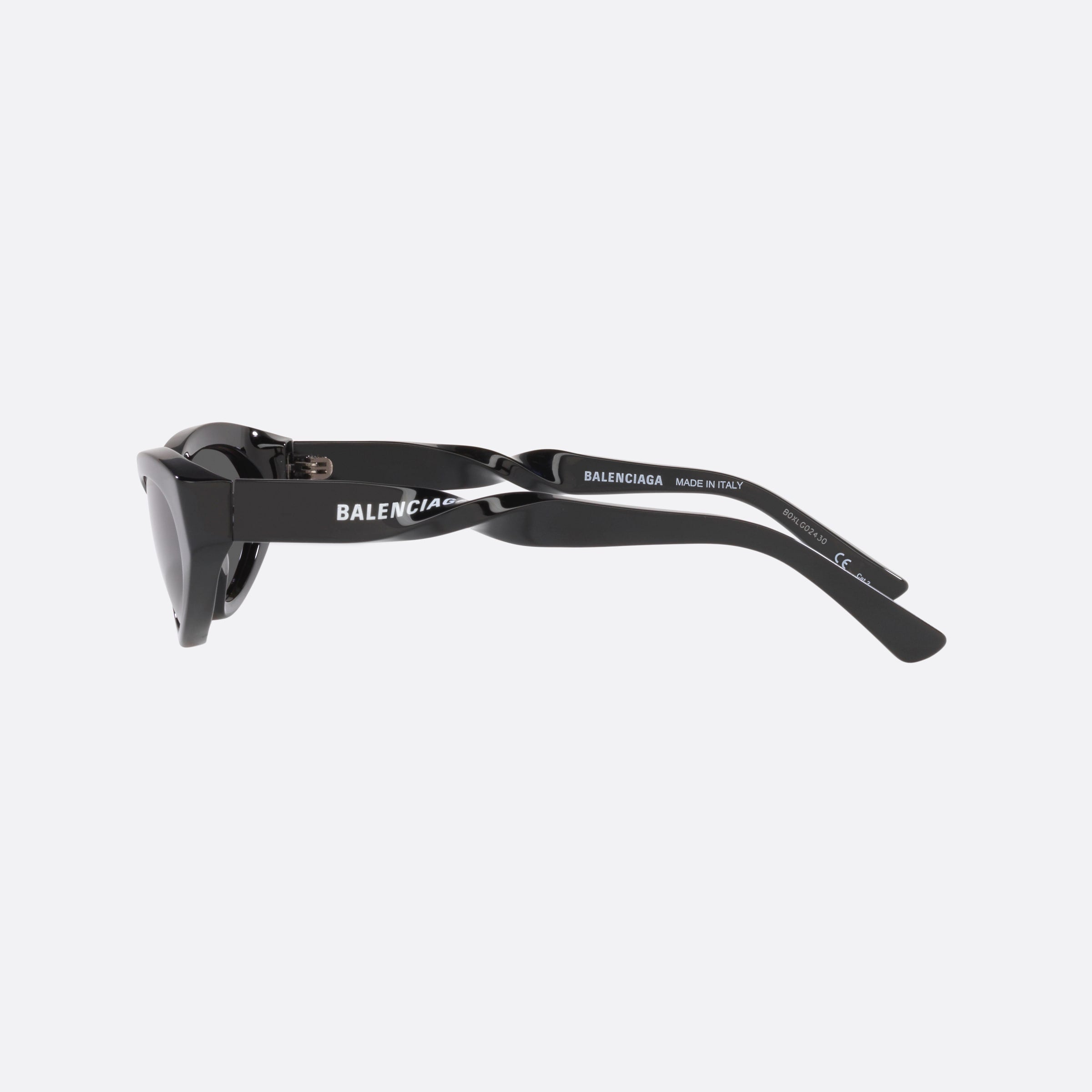 Balenciaga 54mm Black Cat Eye Woman Sunglasses - Detail View