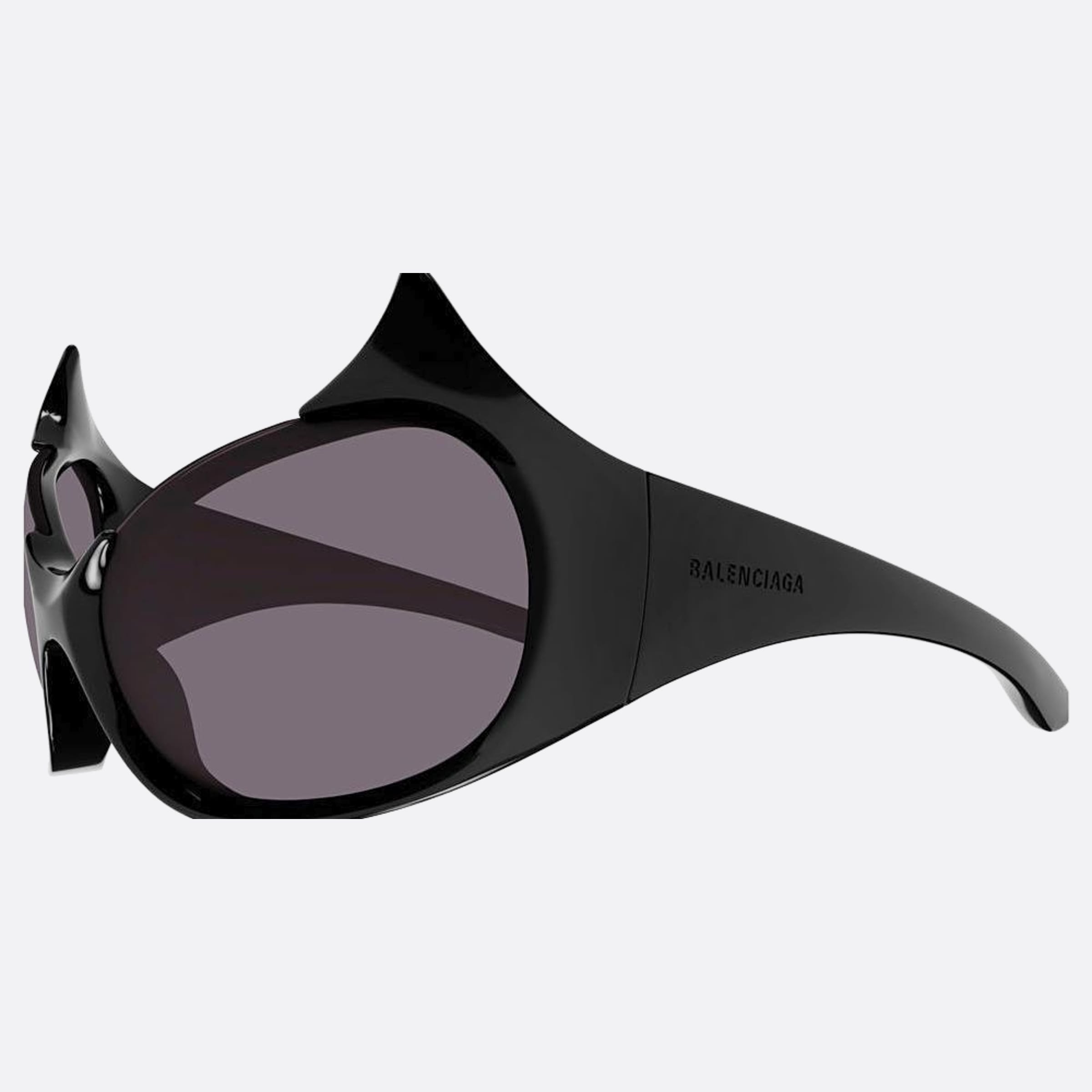 Balenciaga 71mm Black Cat Eye Woman Sunglasses - Detail View