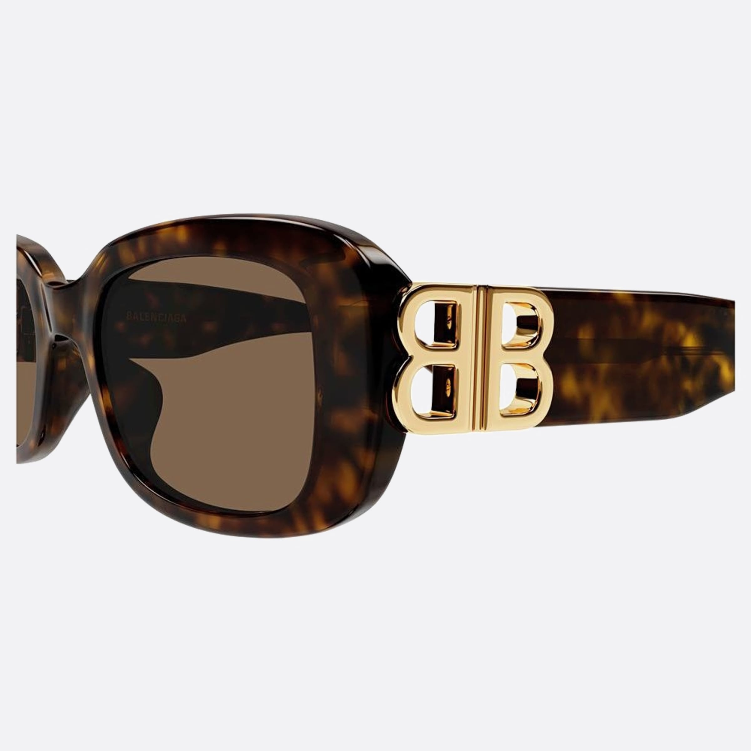 Balenciaga 53mm Bb0310sk Havana Squared Woman Sunglasses - Detail View