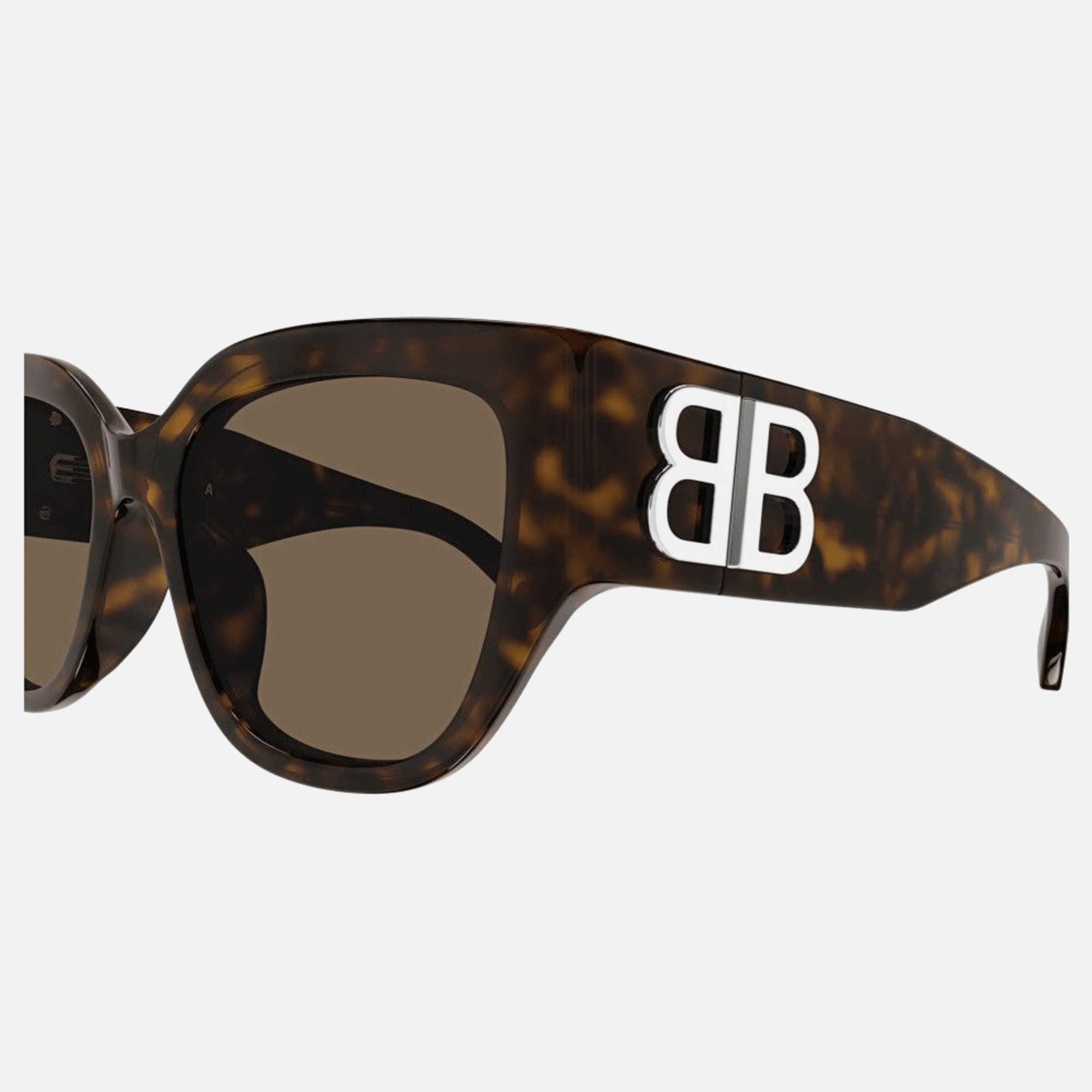Balenciaga 55mm Bb0323sk Havana Squared Woman Sunglasses - Detail View