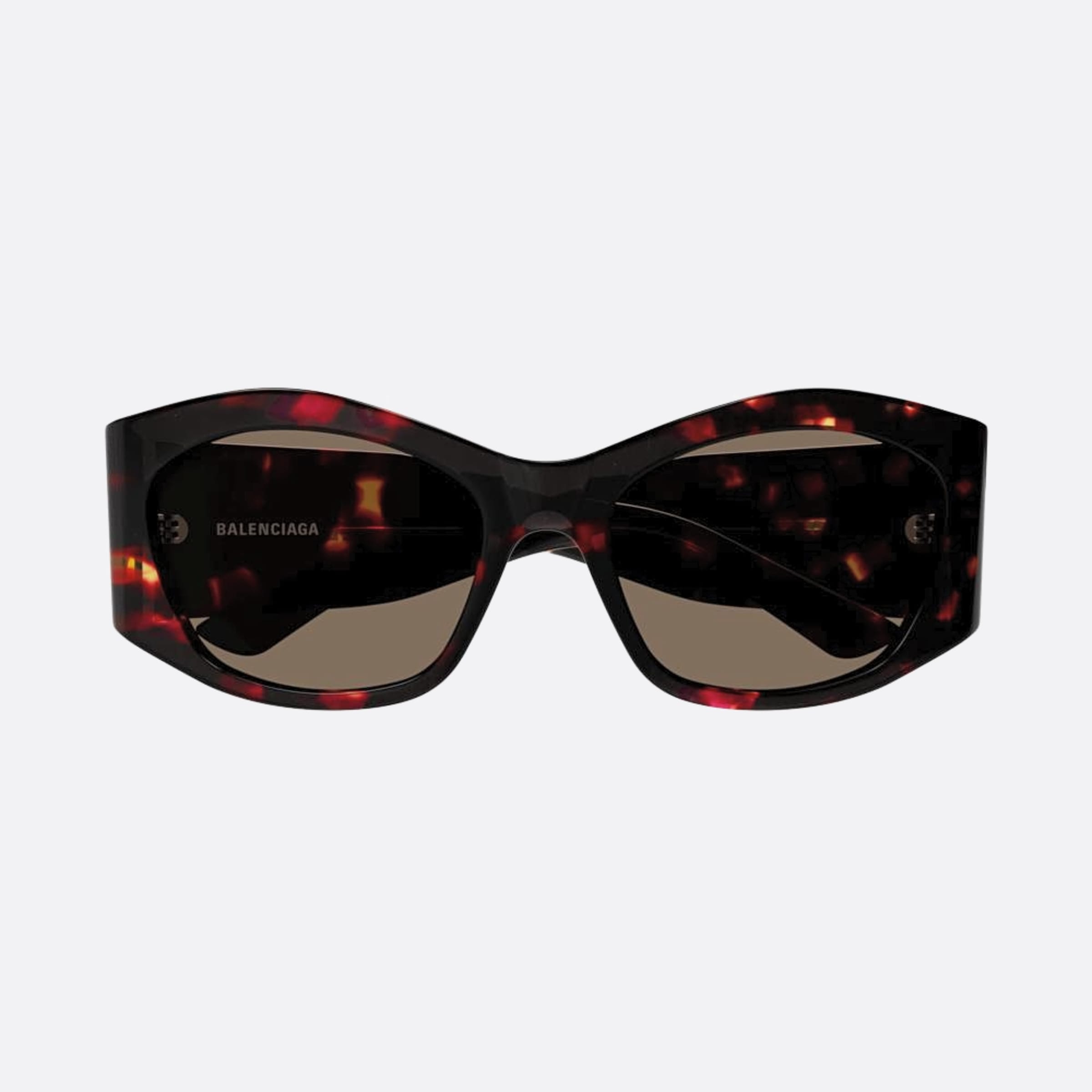 Balenciaga 56mm Havana Rectangle Woman Sunglasses - Main View