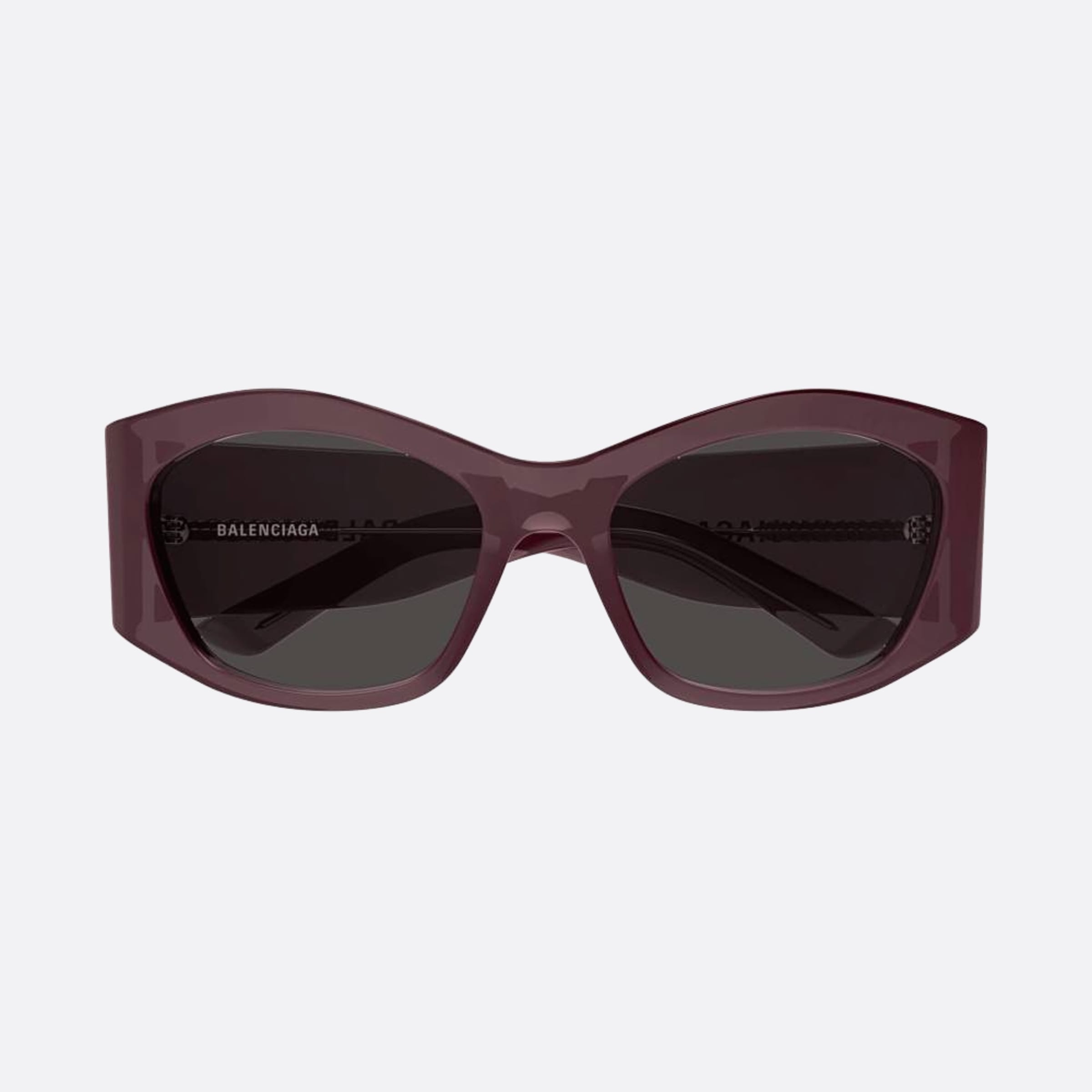 Balenciaga 56mm Bgg Violet Rectangle Woman Sunglasses - Main View
