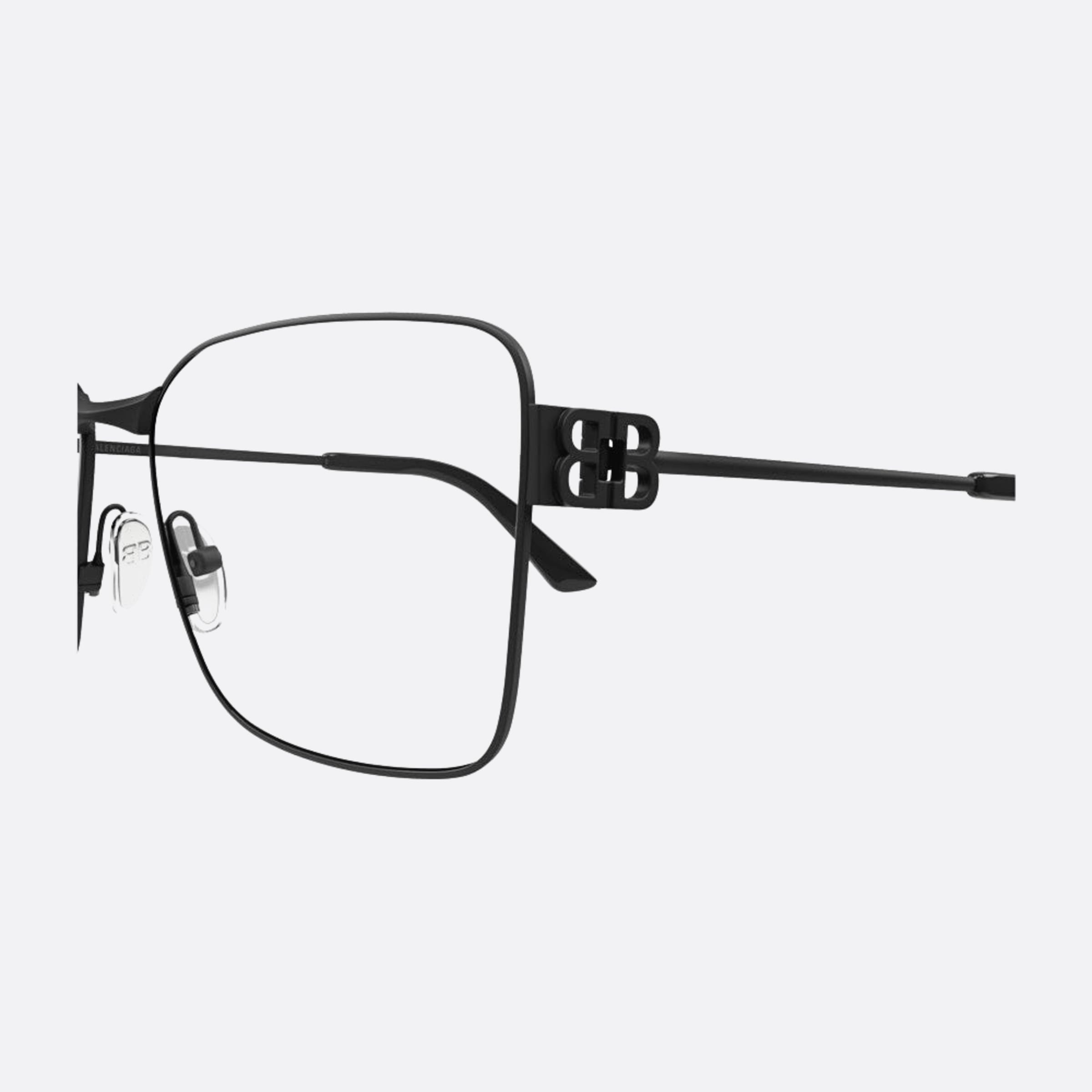 Balenciaga 59mm Black Butterfly Woman Eyeglasses - Detail View