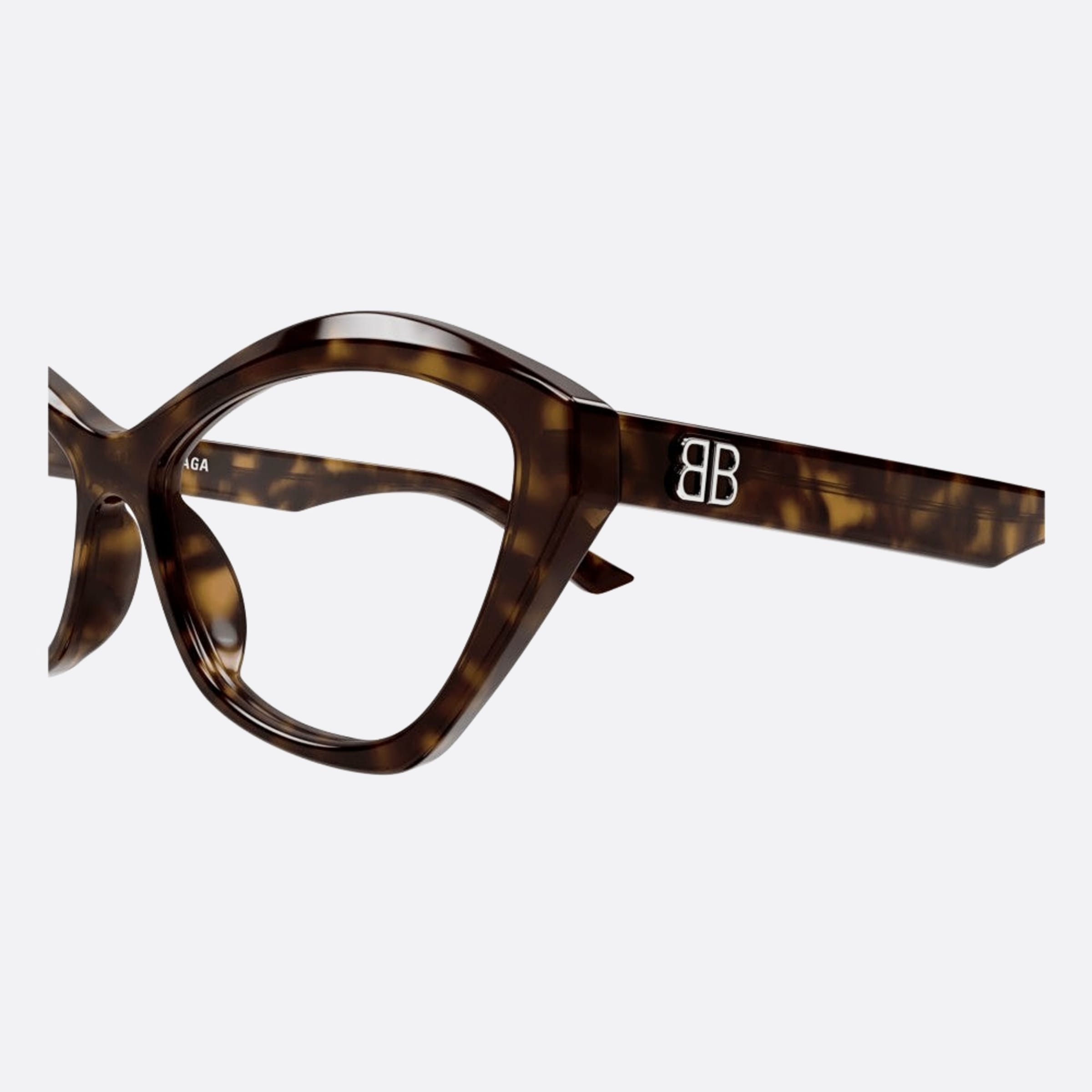 Balenciaga 56mm Havana Cat Eye Woman Eyeglasses - Detail View