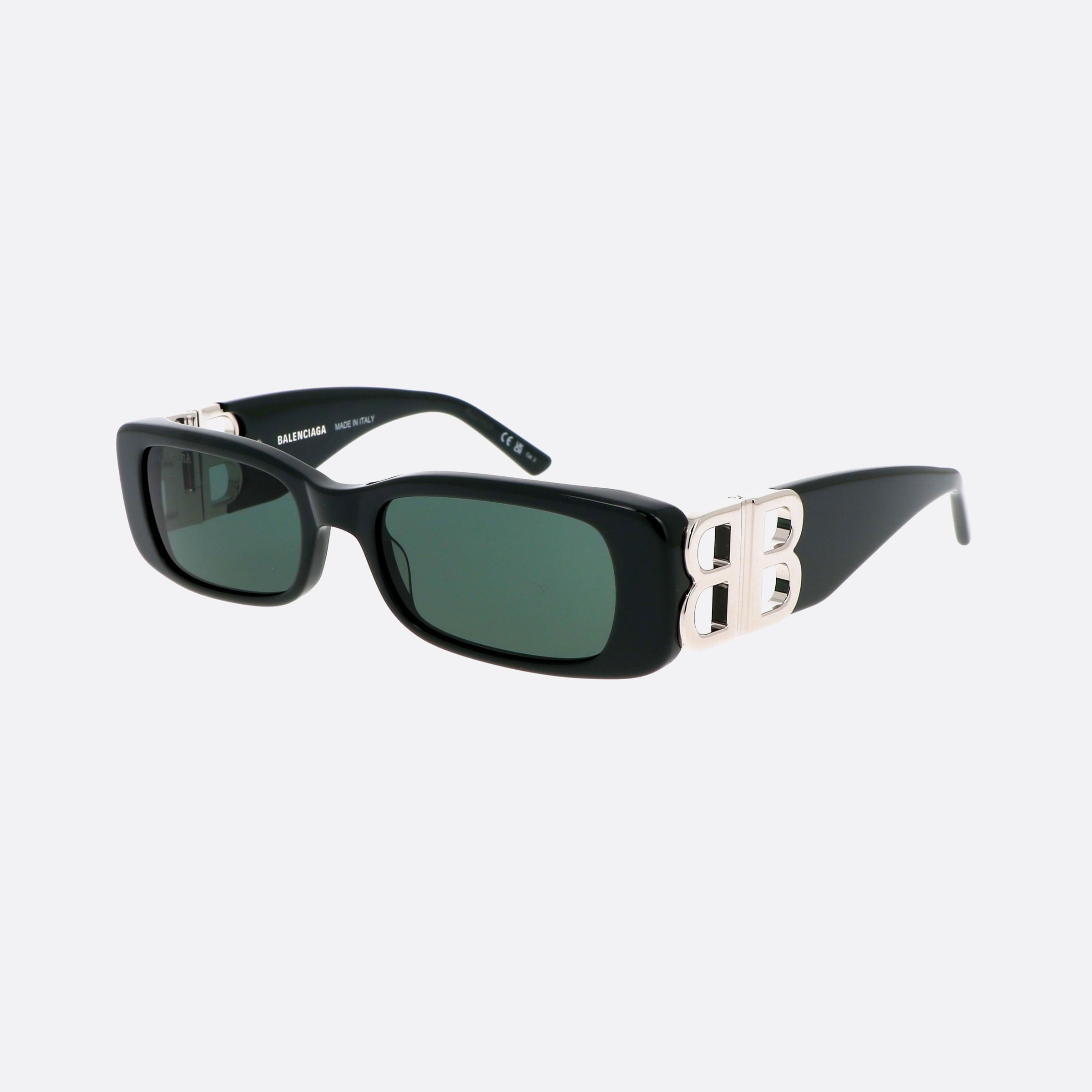 Balenciaga 51mm Everyday Green Rectangle Woman Sunglasses - Main View