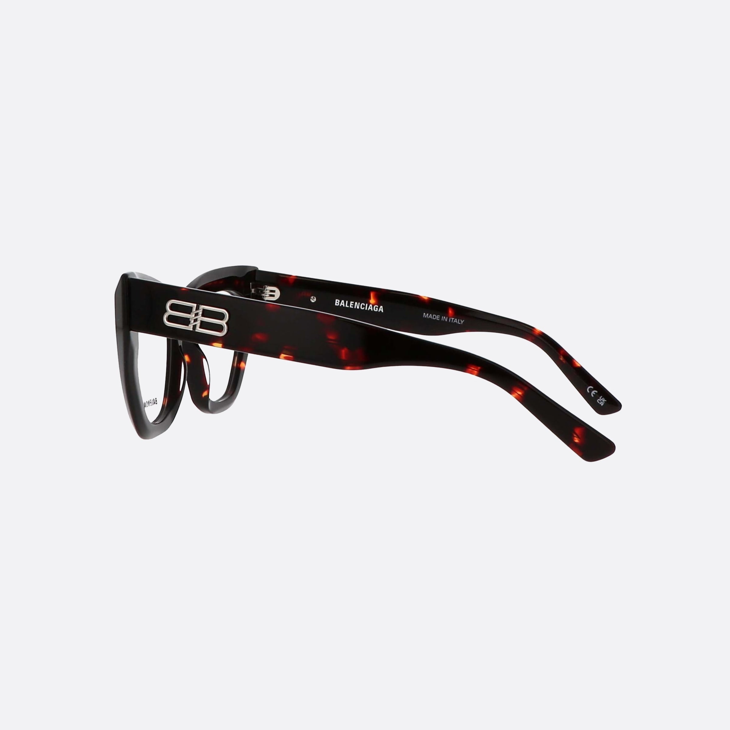 Balenciaga 50mm Everyday Tortoise Cat Eyes Woman Eyeglasses - Detail View
