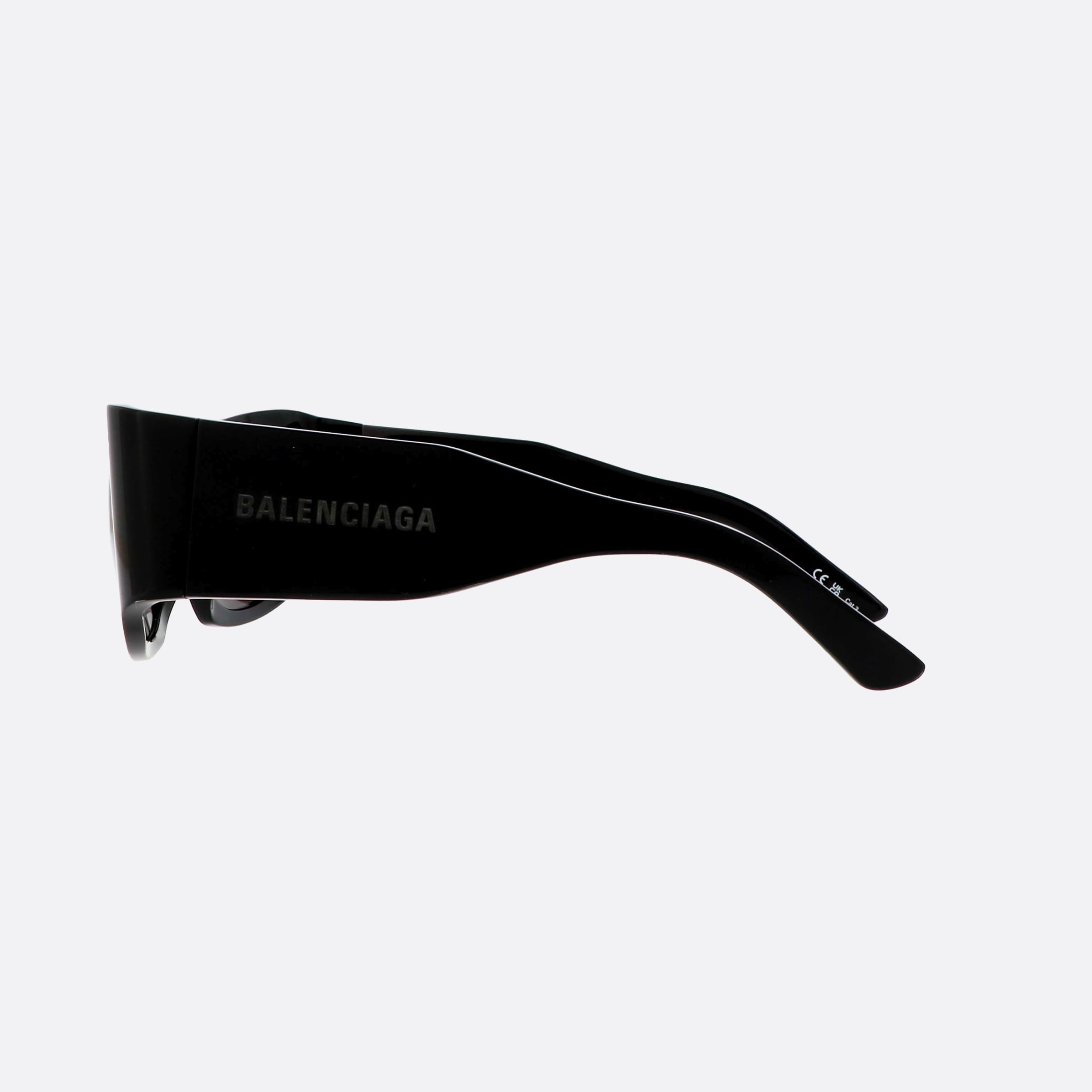 Balenciaga 54mm Everyday Black Rectangle Woman Sunglasses - Detail View