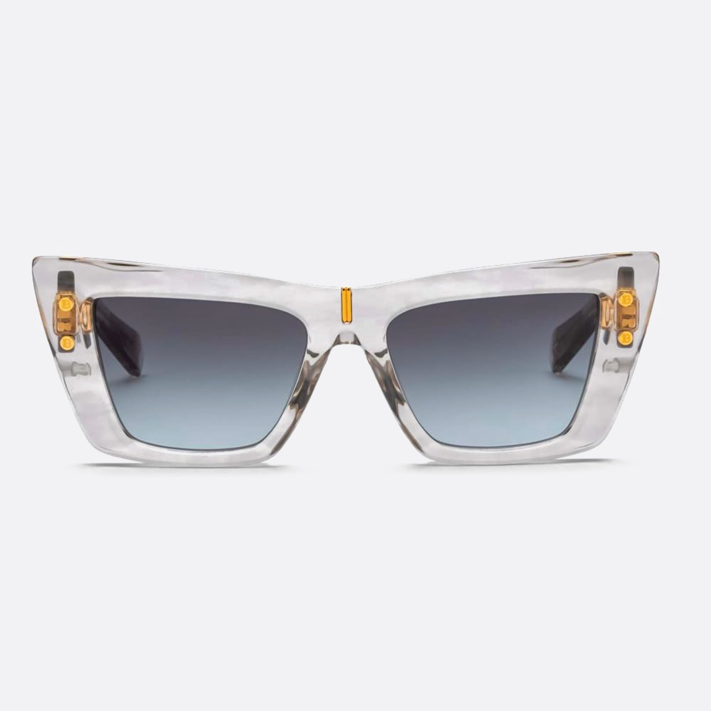 Balmain 54mm Eye Gry Gld Transparent Cat Eye Women Sunglasses - Main View