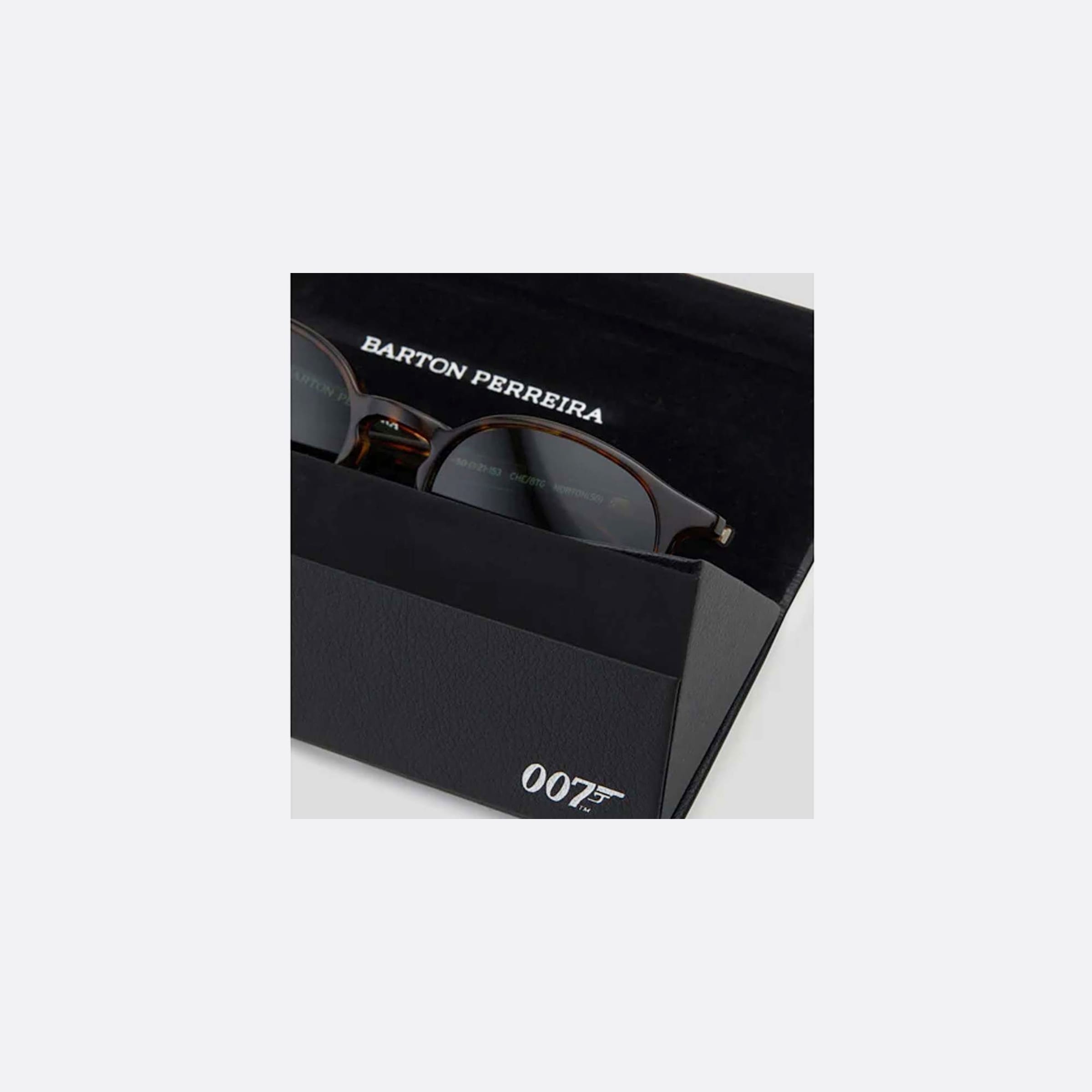 Barton 50mm Perreira Norton Bp40003i Che Btg Tortoise Oval Men Sunglasses - Additional Angle