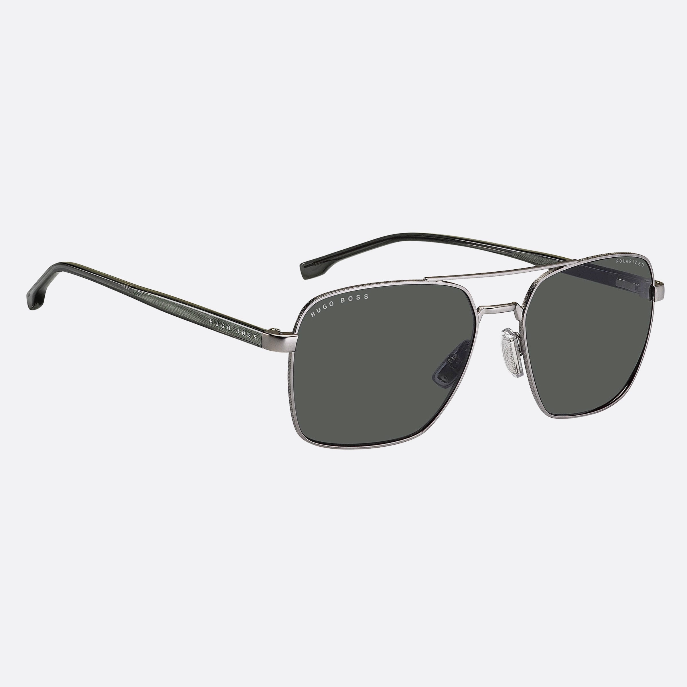 Boss 58mm Boss R81 Ruthenium Pilot Men Sunglasses - Detail View
