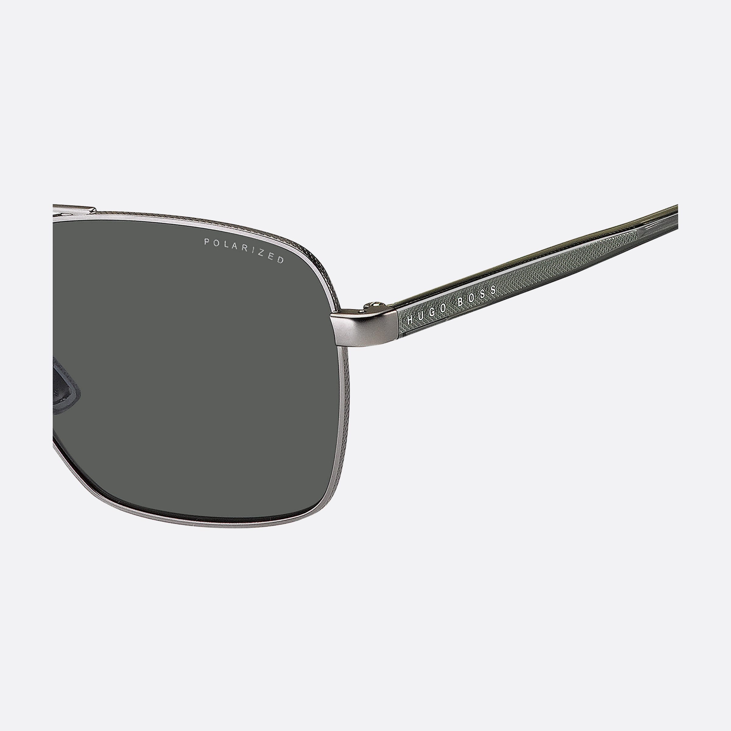 Boss 58mm Boss R81 Ruthenium Pilot Men Sunglasses - Lifestyle Shot