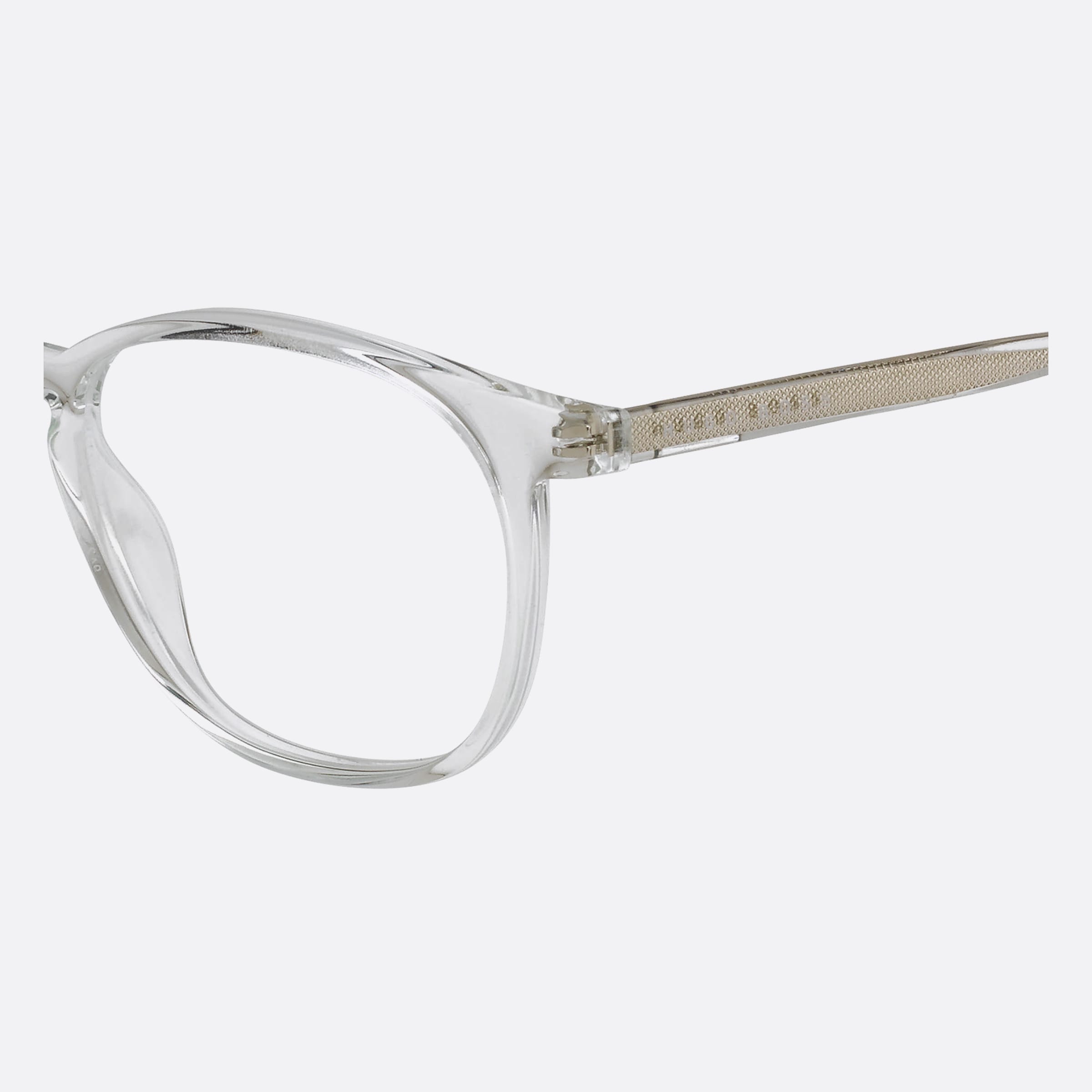 Boss 51mm Boss Transparent Geometric Men Eyeglasses - Detail View