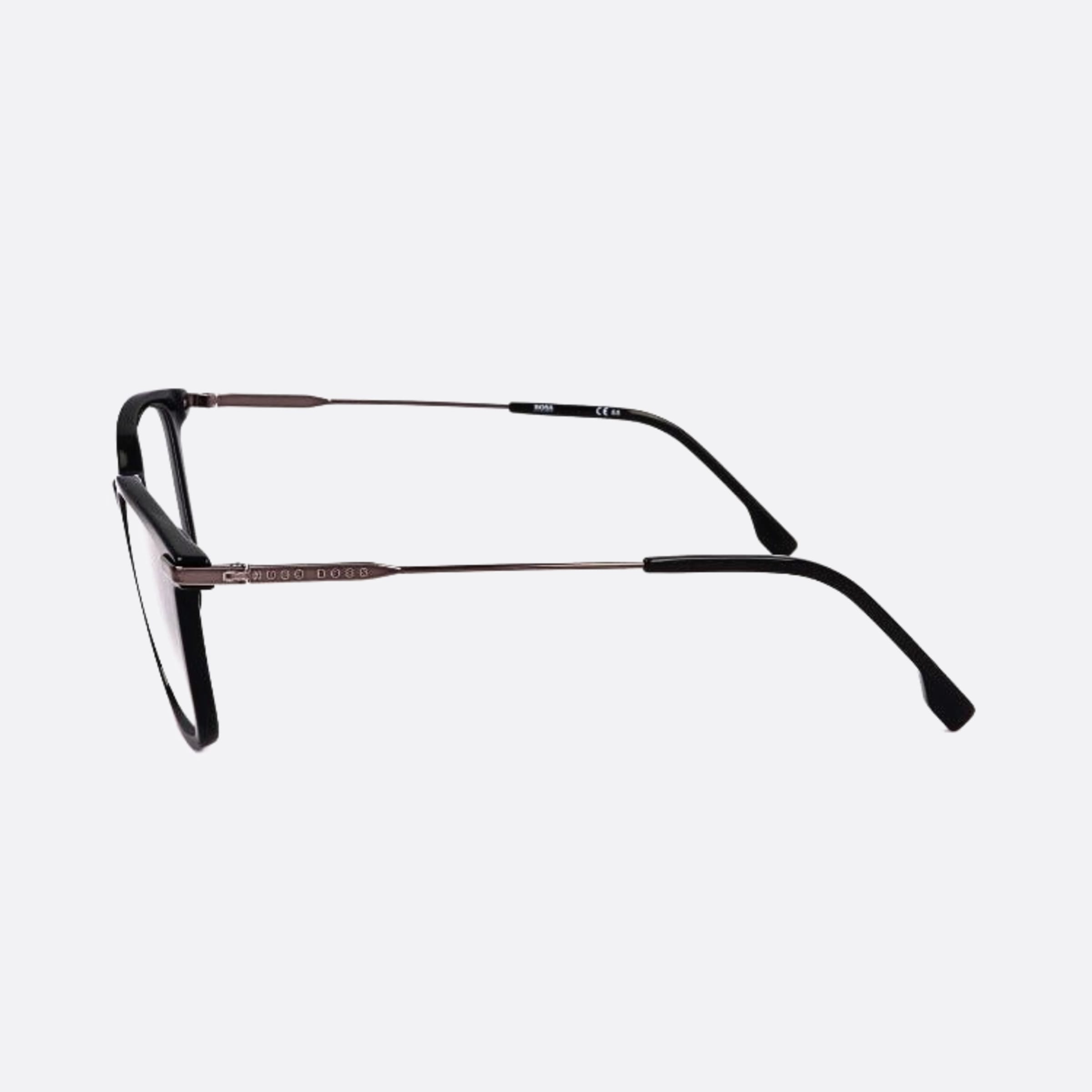Boss 53mm Boss Black Squared Men Eyeglasses - Detail View
