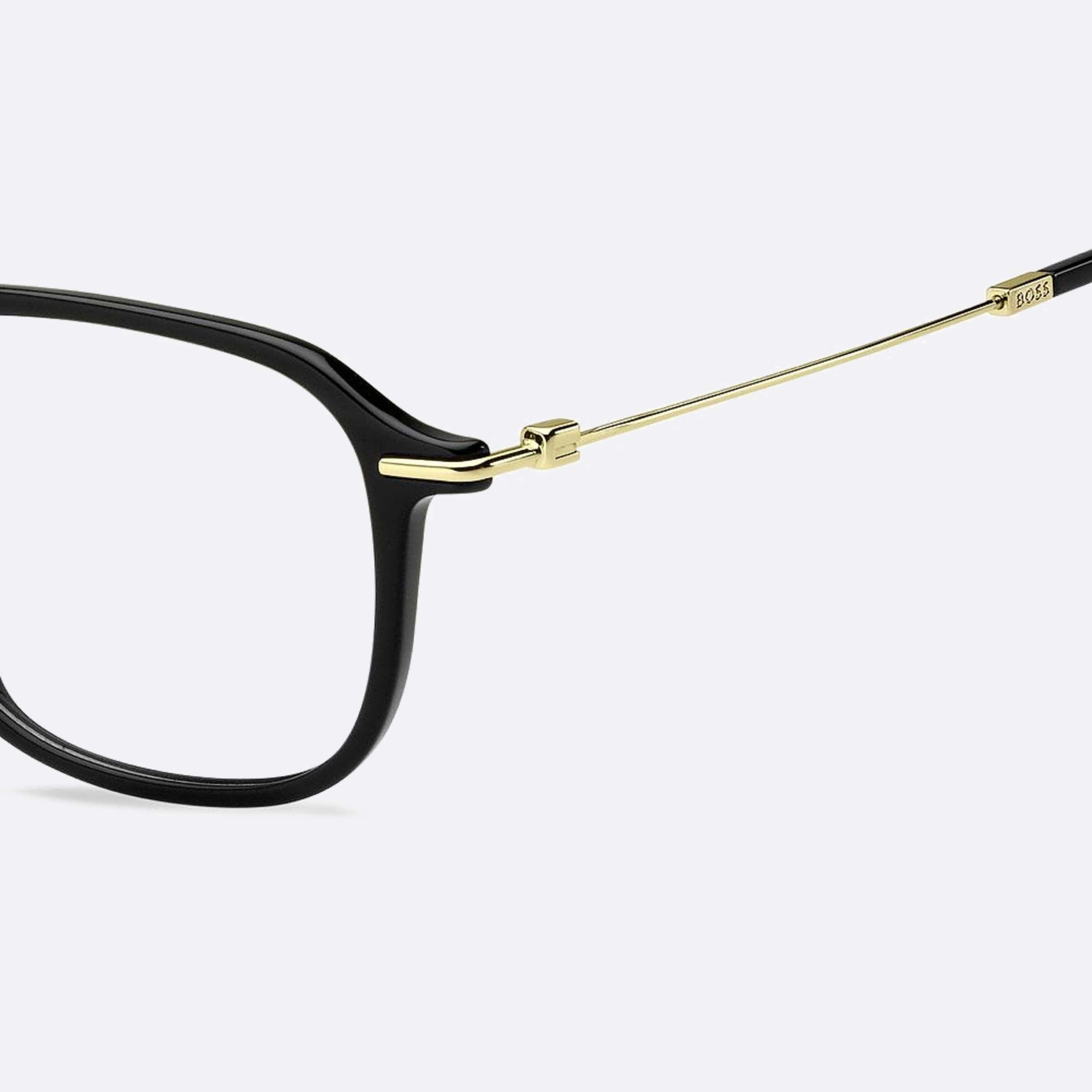 Boss 52mm Boss 2m2 Black Geometric Men Eyeglasses - Lifestyle Shot