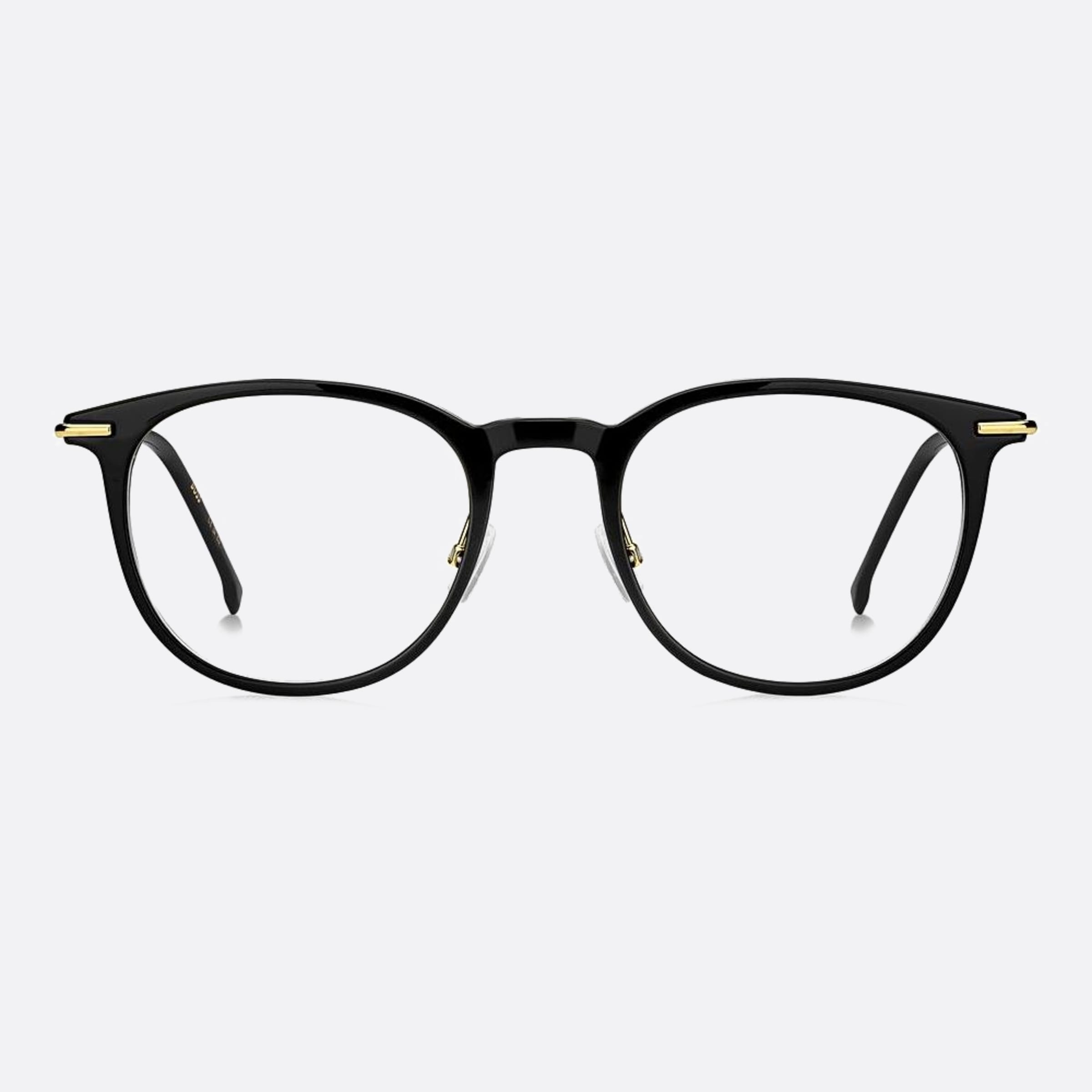 Boss 50mm Boss 2m2 Black Round Men Eyeglasses - Main View