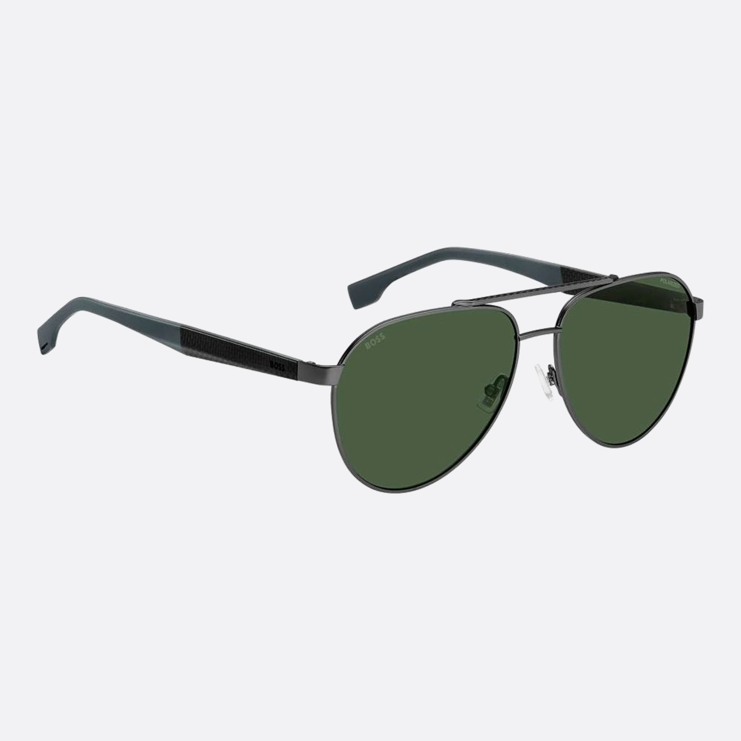Boss 60mm Boss Mfk Grey Pilot Polarized Men Sunglasses - Detail View