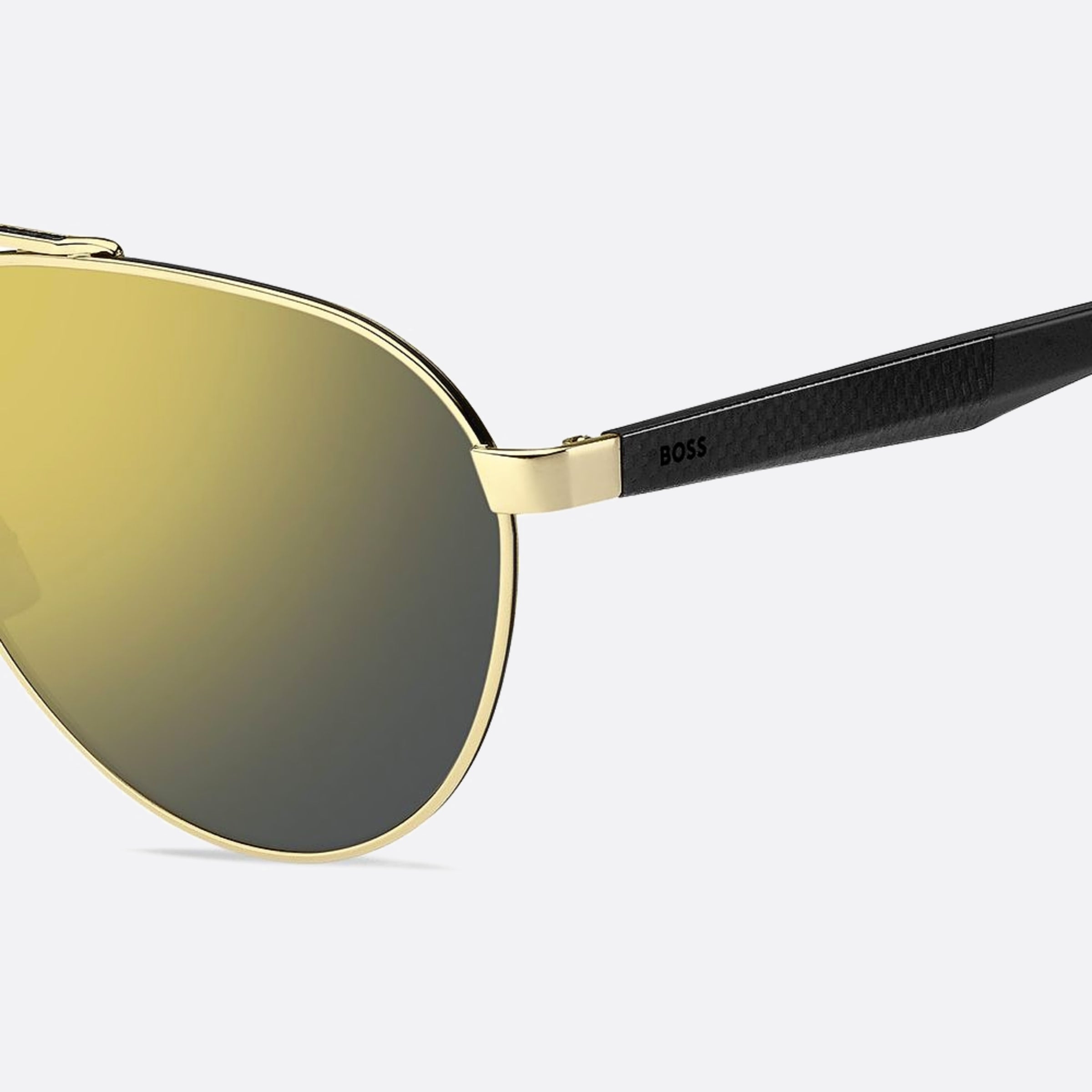 Boss 60mm Boss Rhl Gold Pilot Men Sunglasses - Lifestyle Shot