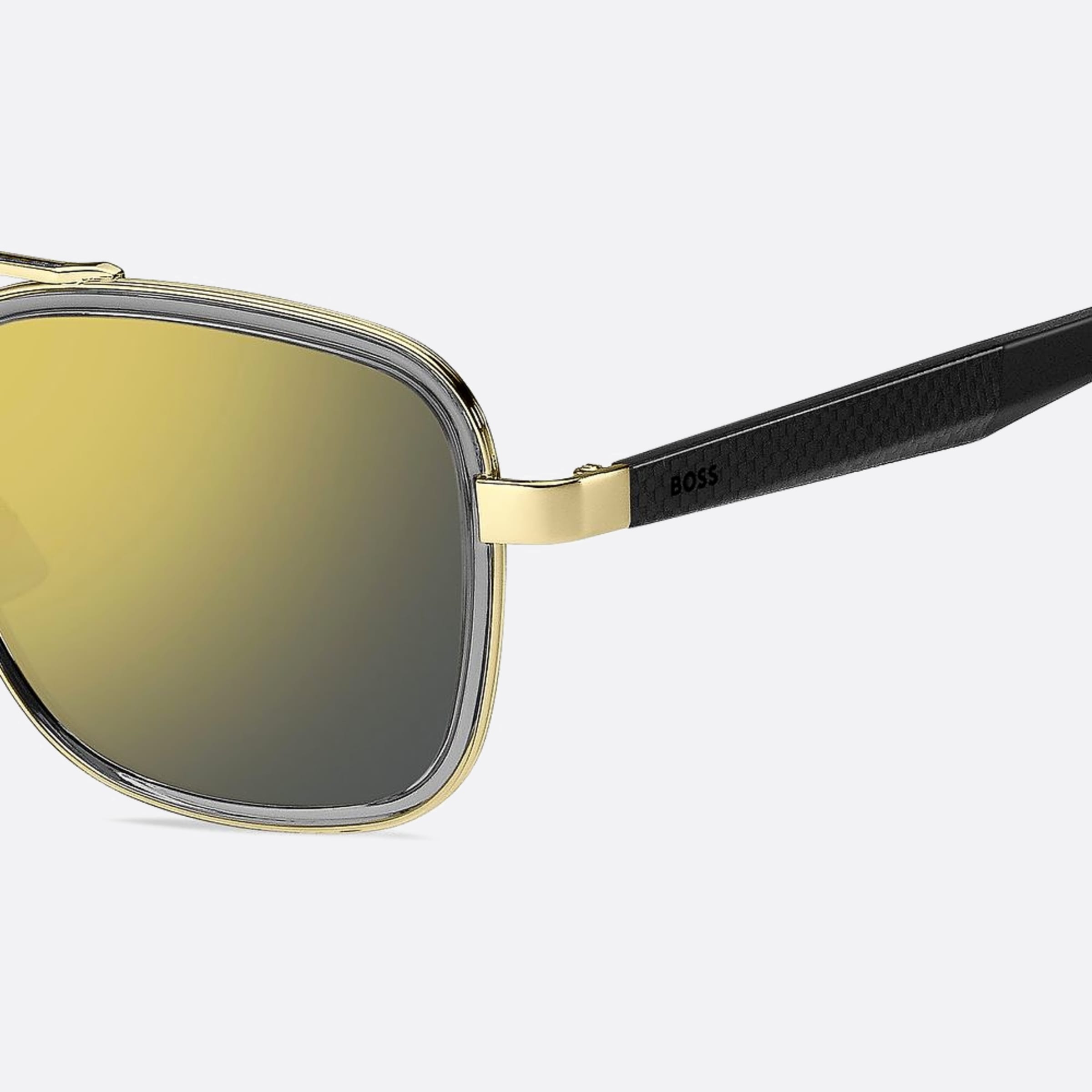 Boss 54mm Boss 2f7 Gold Pilot Men Sunglasses - Lifestyle Shot