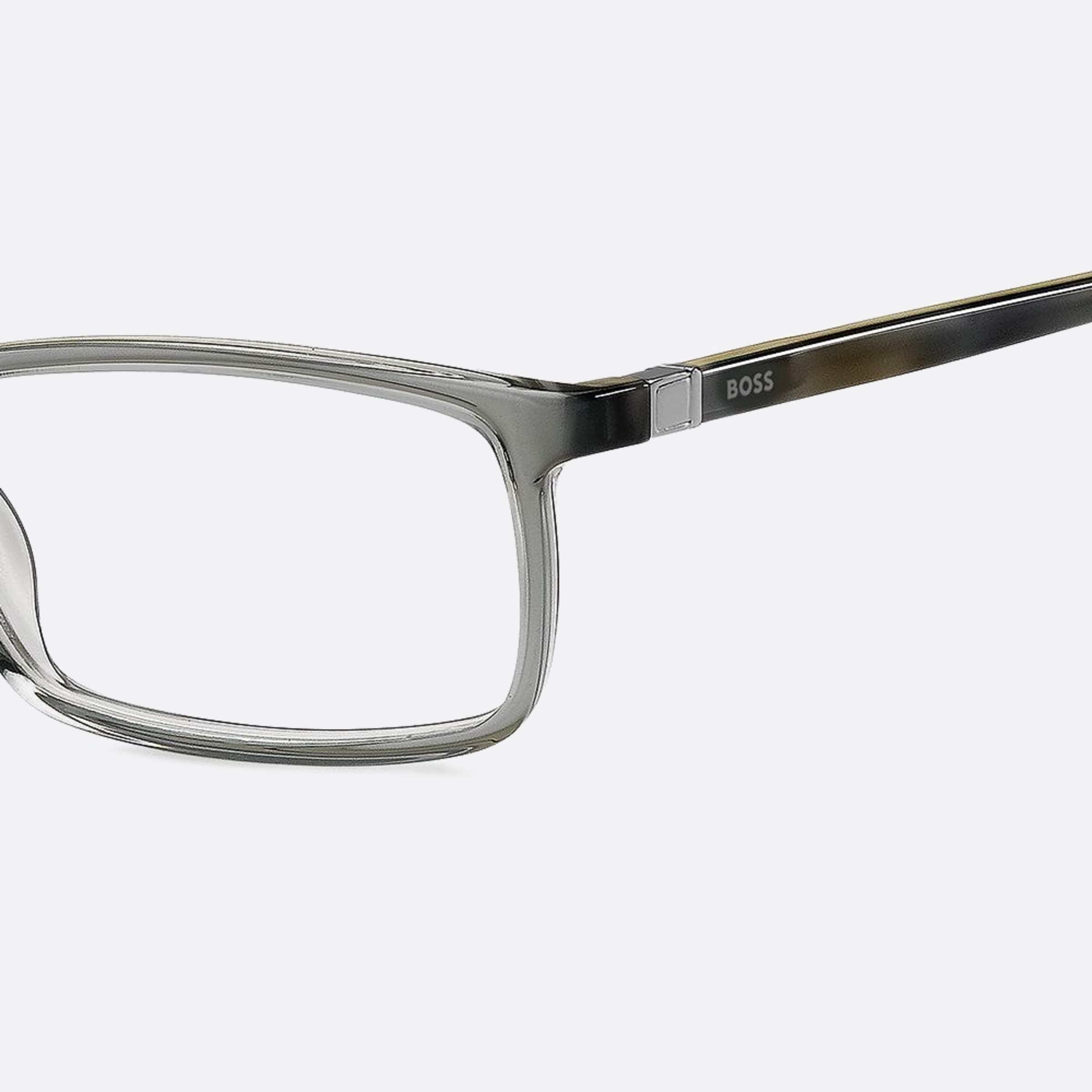Boss 55mm Boss Xbo Grey Squared Men Eyeglasses - Lifestyle Shot