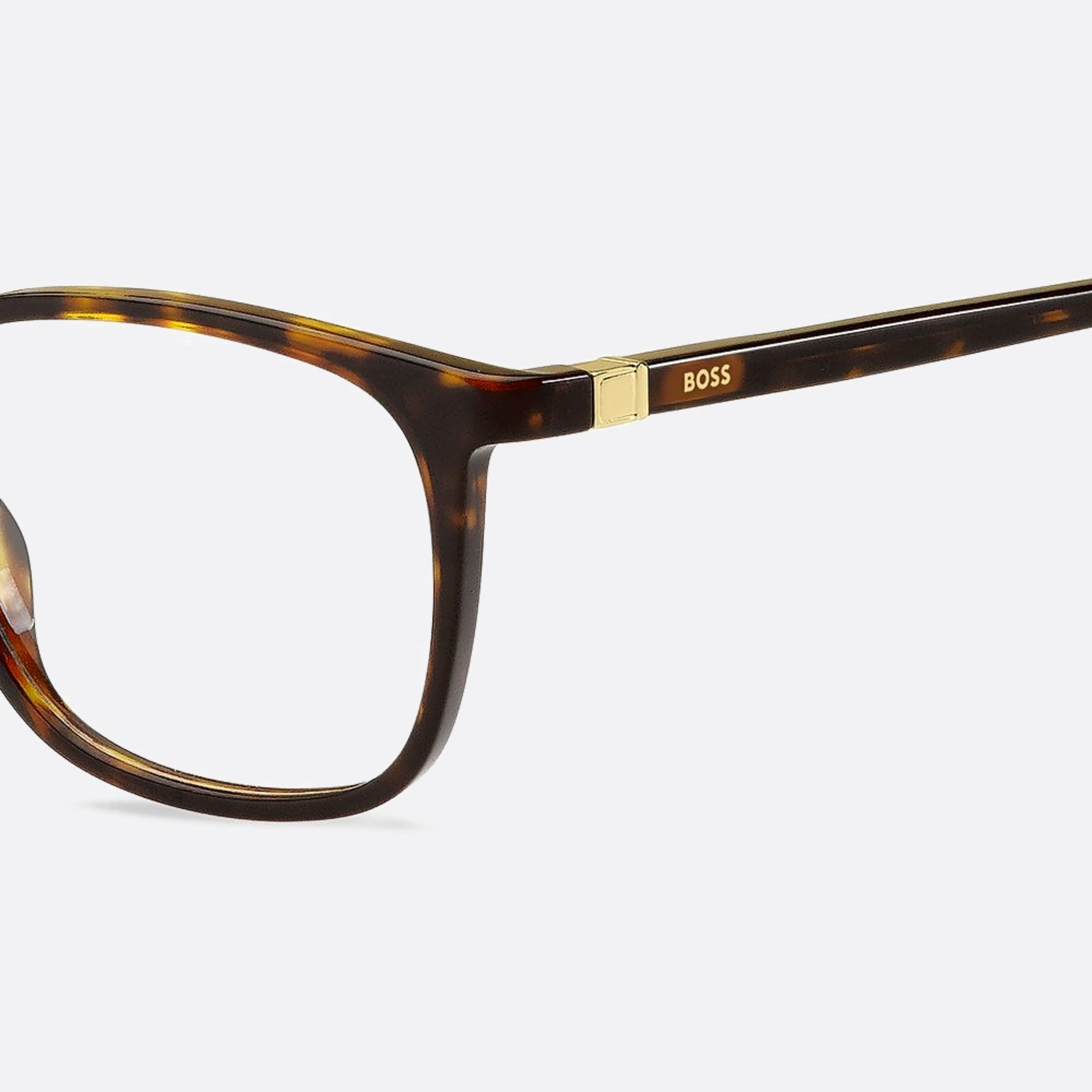 Boss 53mm Boss Havana Squared Men Eyeglasses - Lifestyle Shot