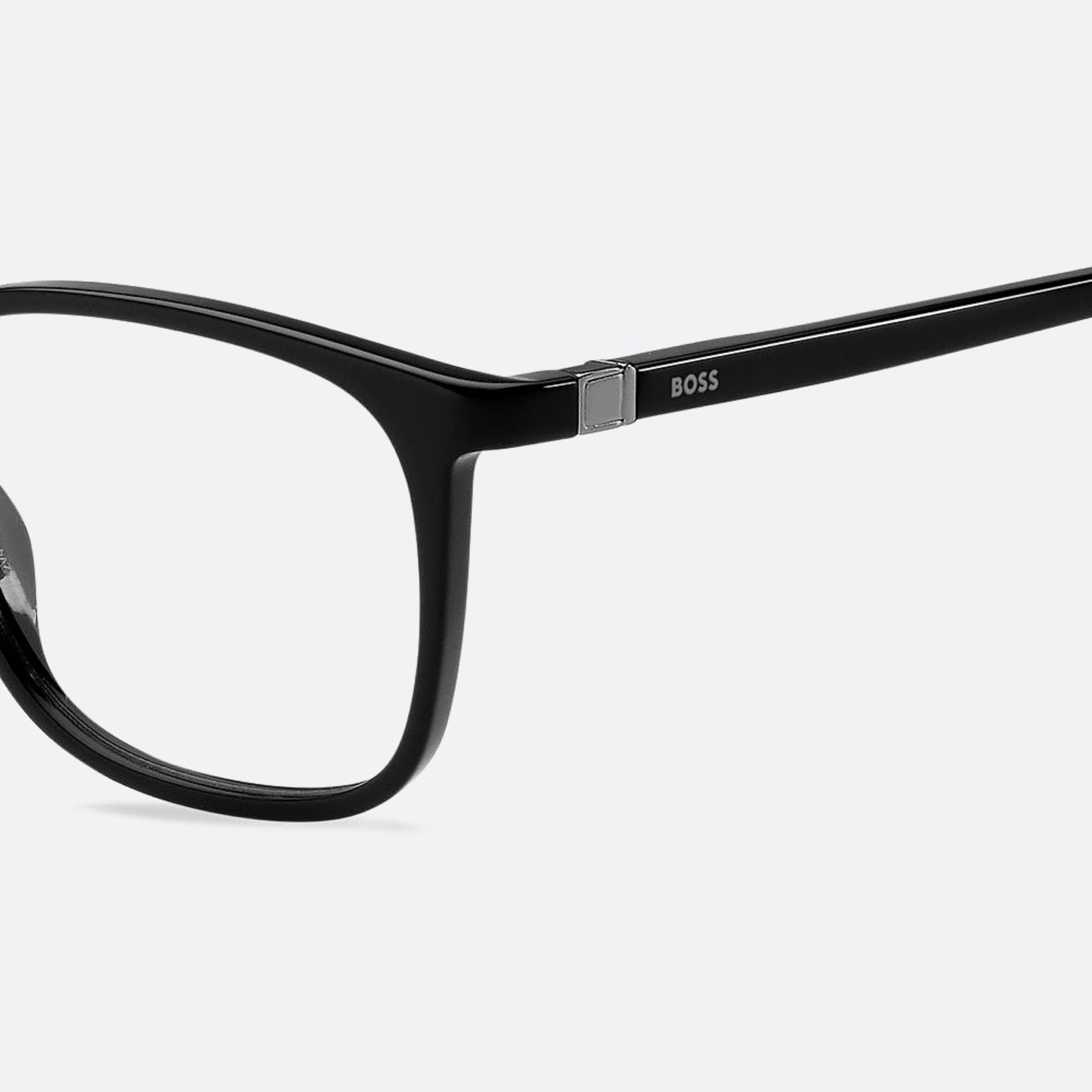 Boss 53mm Boss Black Squared Men Eyeglasses - Lifestyle Shot