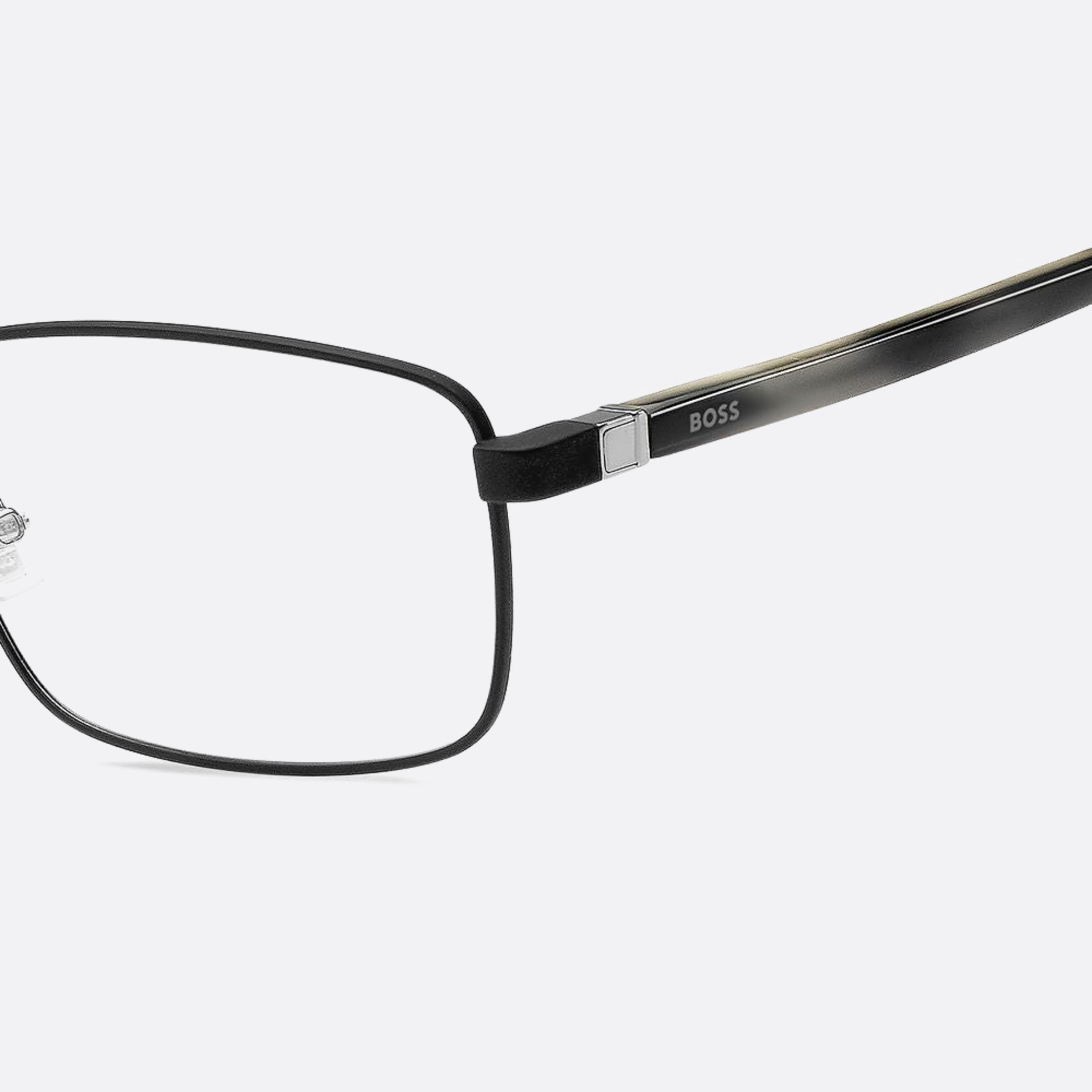 Boss 57mm Boss I21 Havana Geometric Men Eyeglasses - Lifestyle Shot