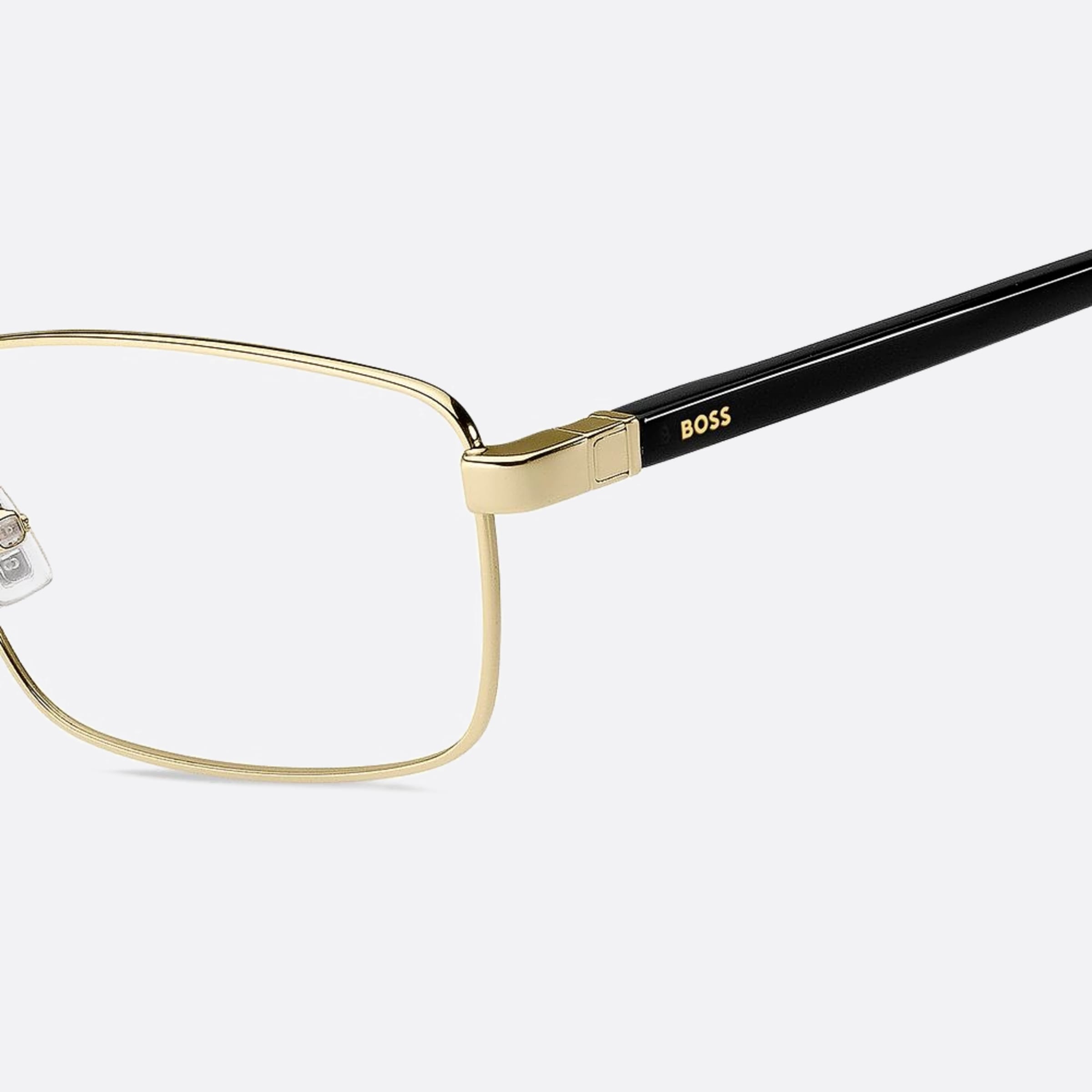 Boss 57mm Boss Rhl Gold Geometric Men Eyeglasses - Lifestyle Shot