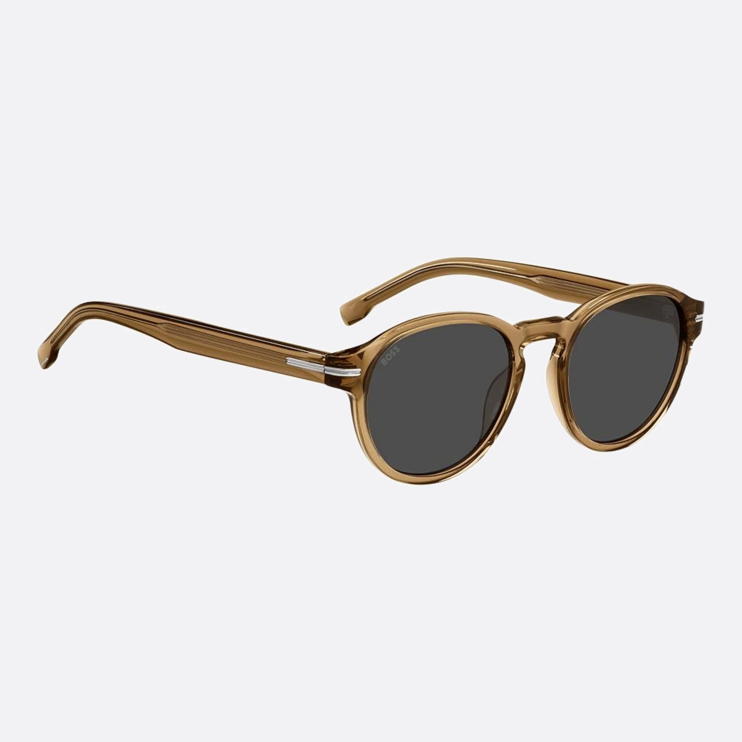 Boss 52mm Boss 10a Brown Round Men Sunglasses - Detail View