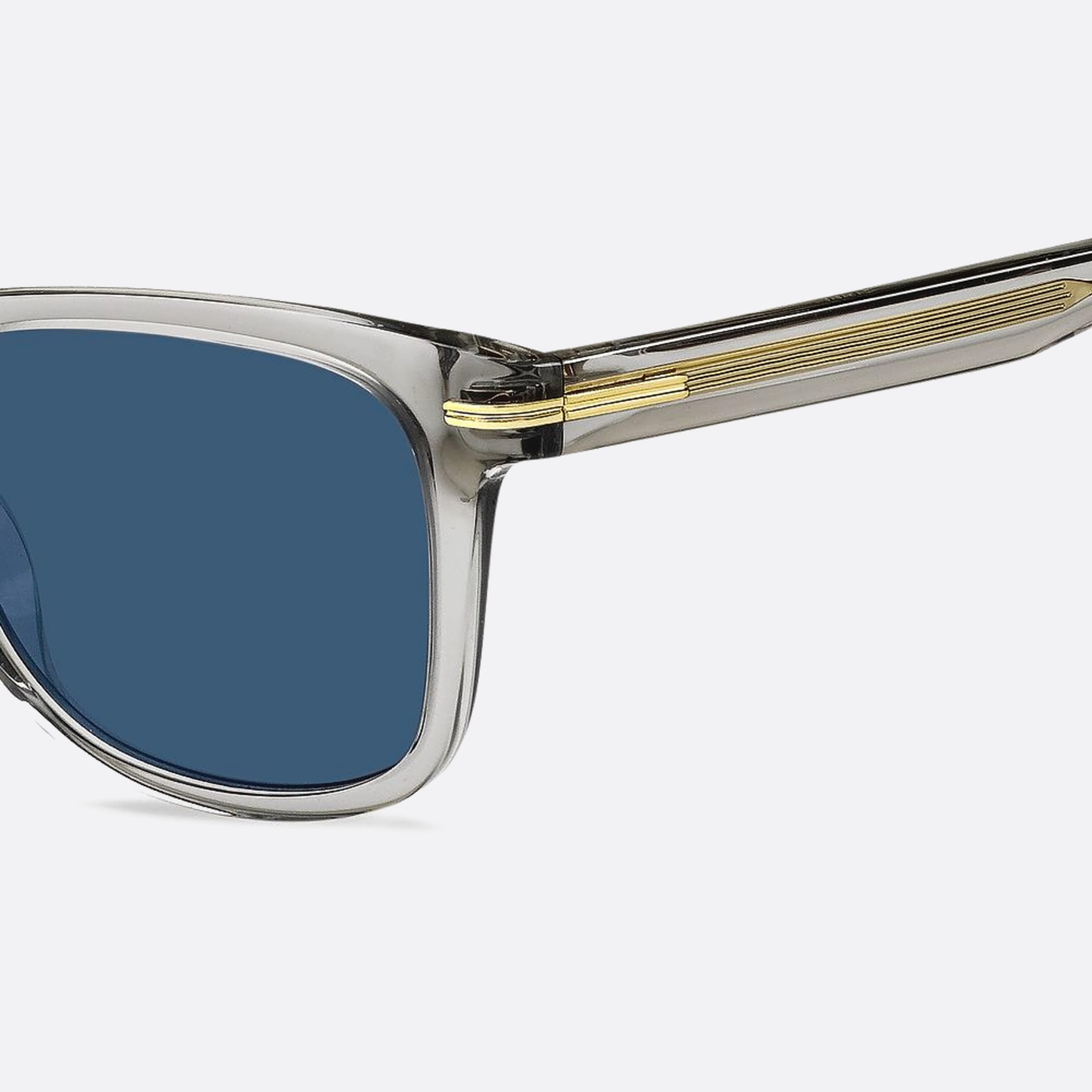 Boss 52mm Boss Kb7 Grey Squared Men Sunglasses - Lifestyle Shot
