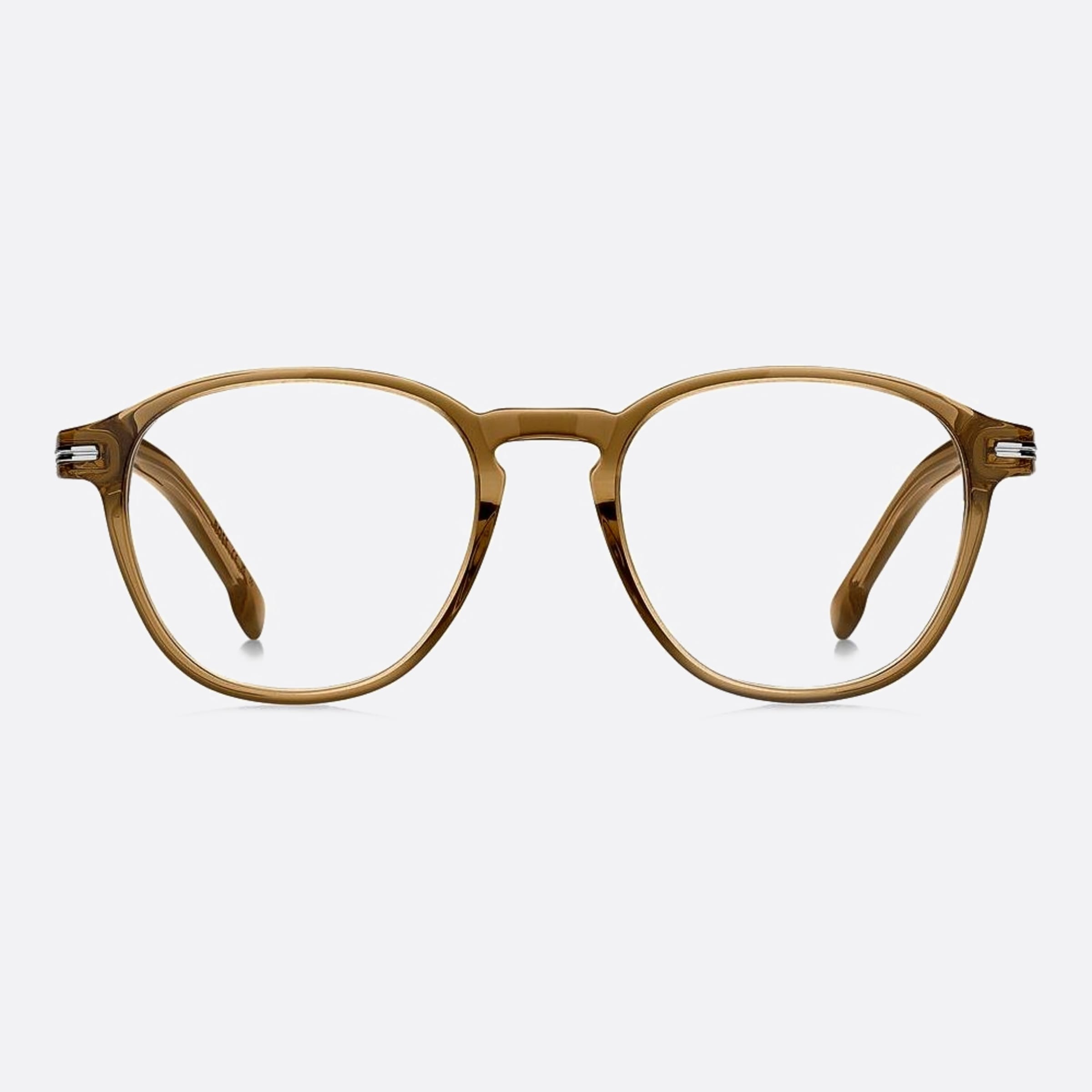 Boss 51mm Boss 10a Brown Round Men Eyeglasses - Main View