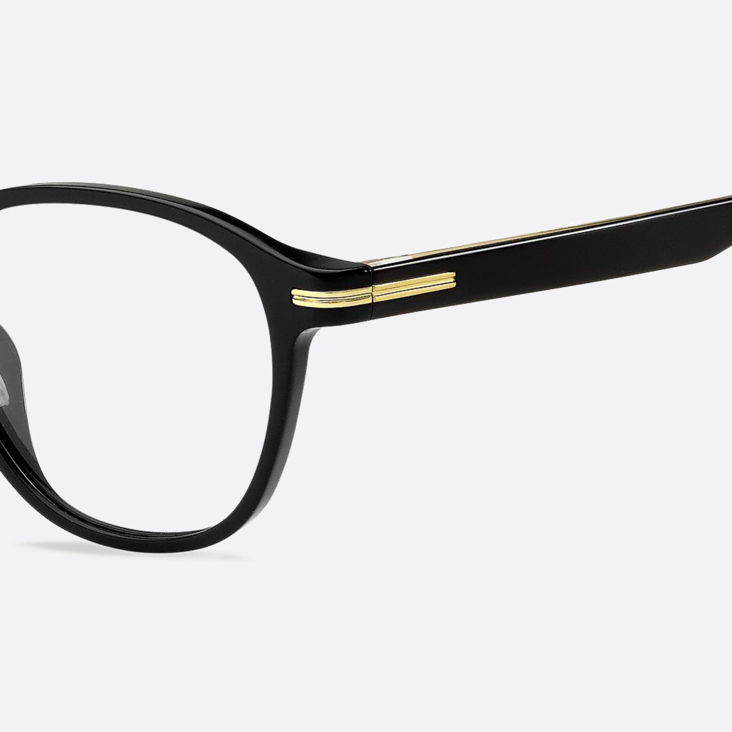 Boss 51mm Boss Black Round Men Eyeglasses - Lifestyle Shot
