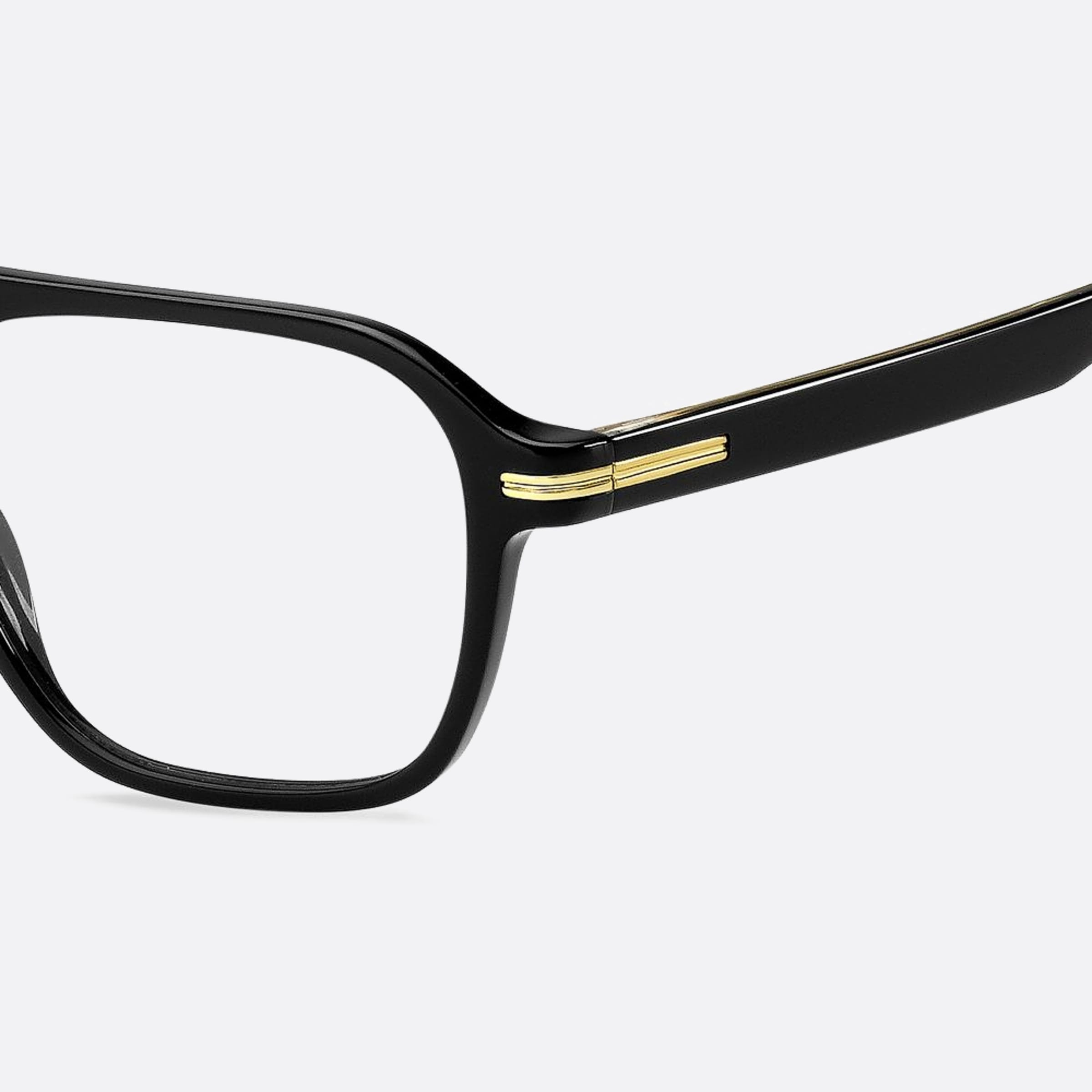 Boss 52mm Boss Black Geometric Men Eyeglasses - Lifestyle Shot