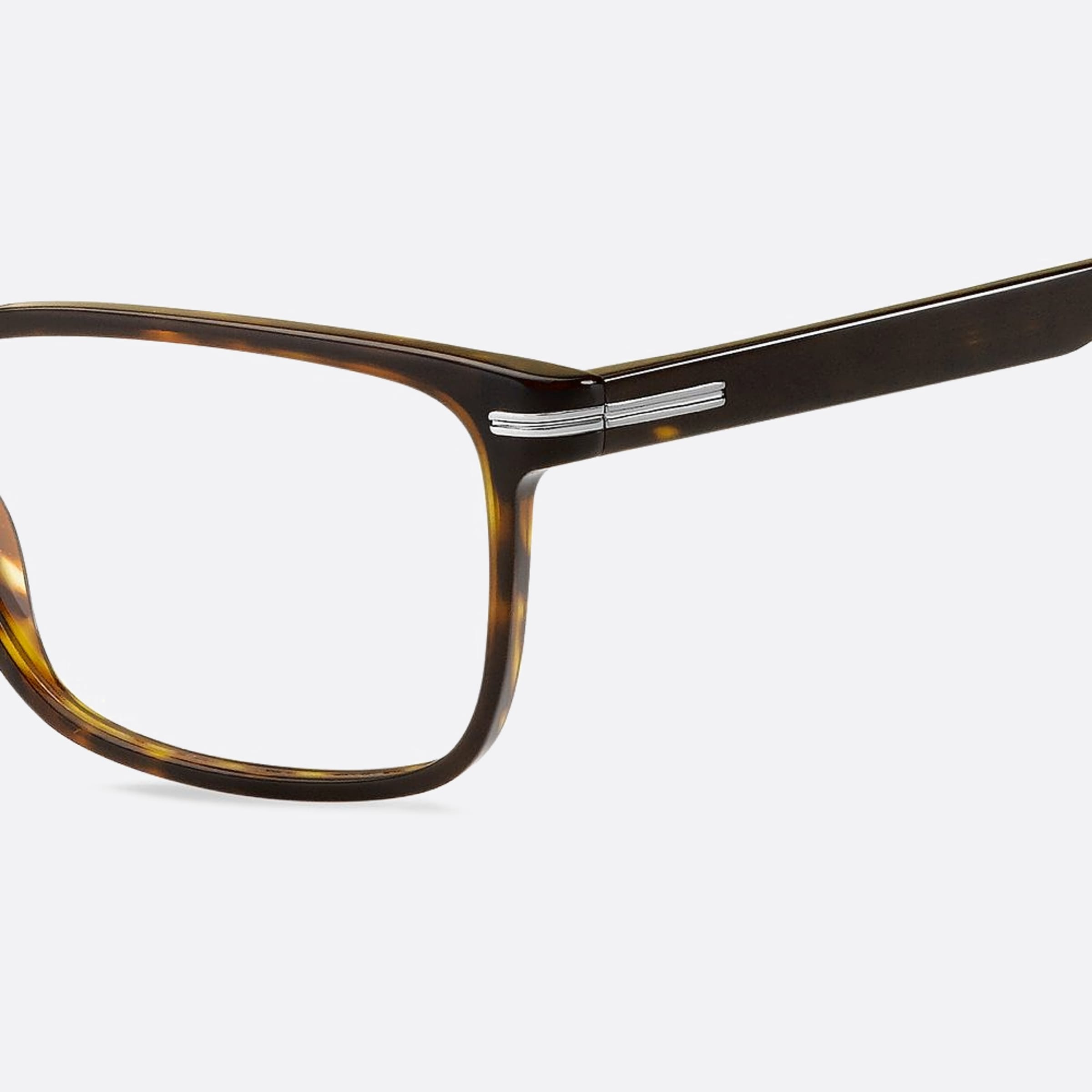 Boss 55mm Boss Havana Squared Men Eyeglasses - Lifestyle Shot