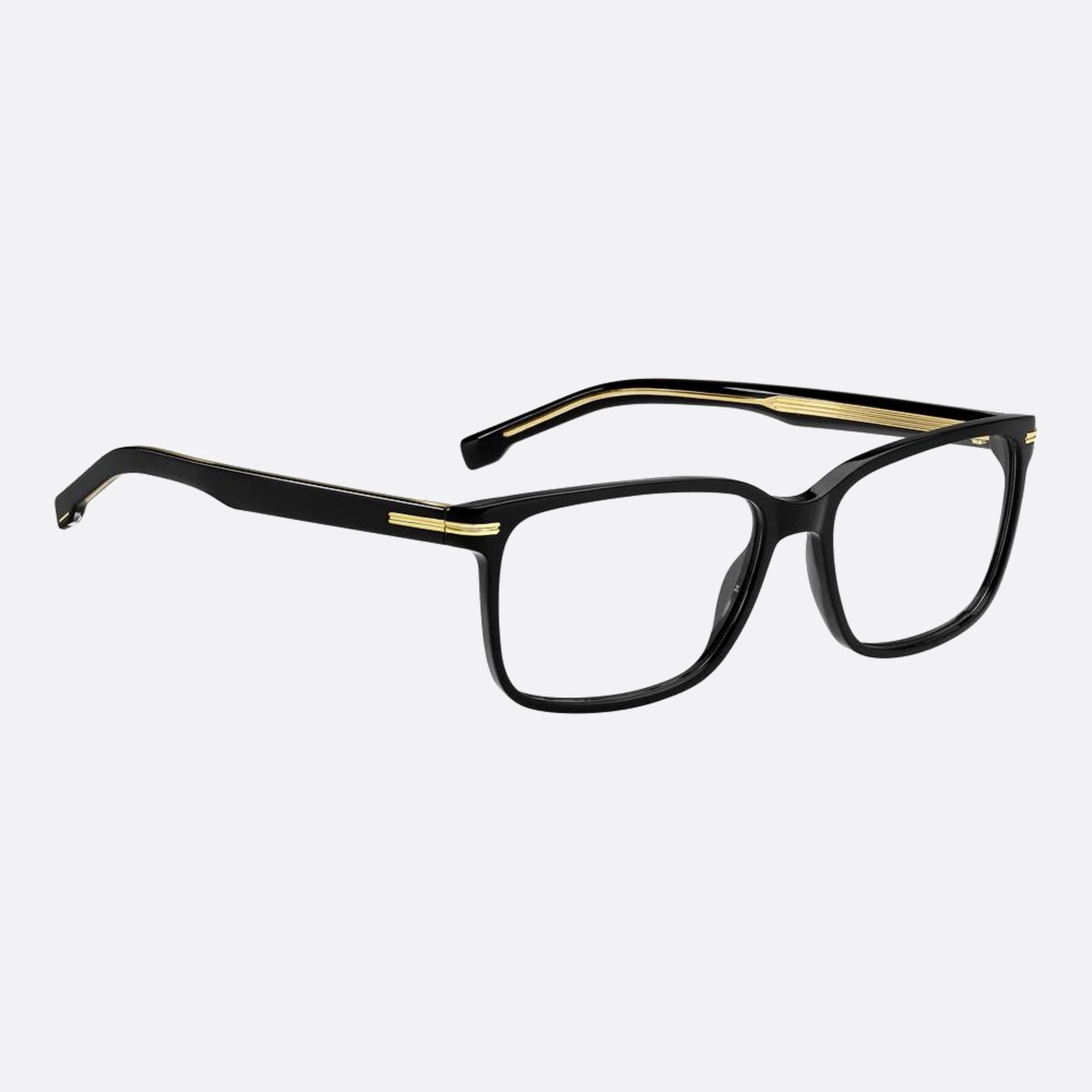 Boss 55mm Boss Black Squared Men Eyeglasses - Detail View