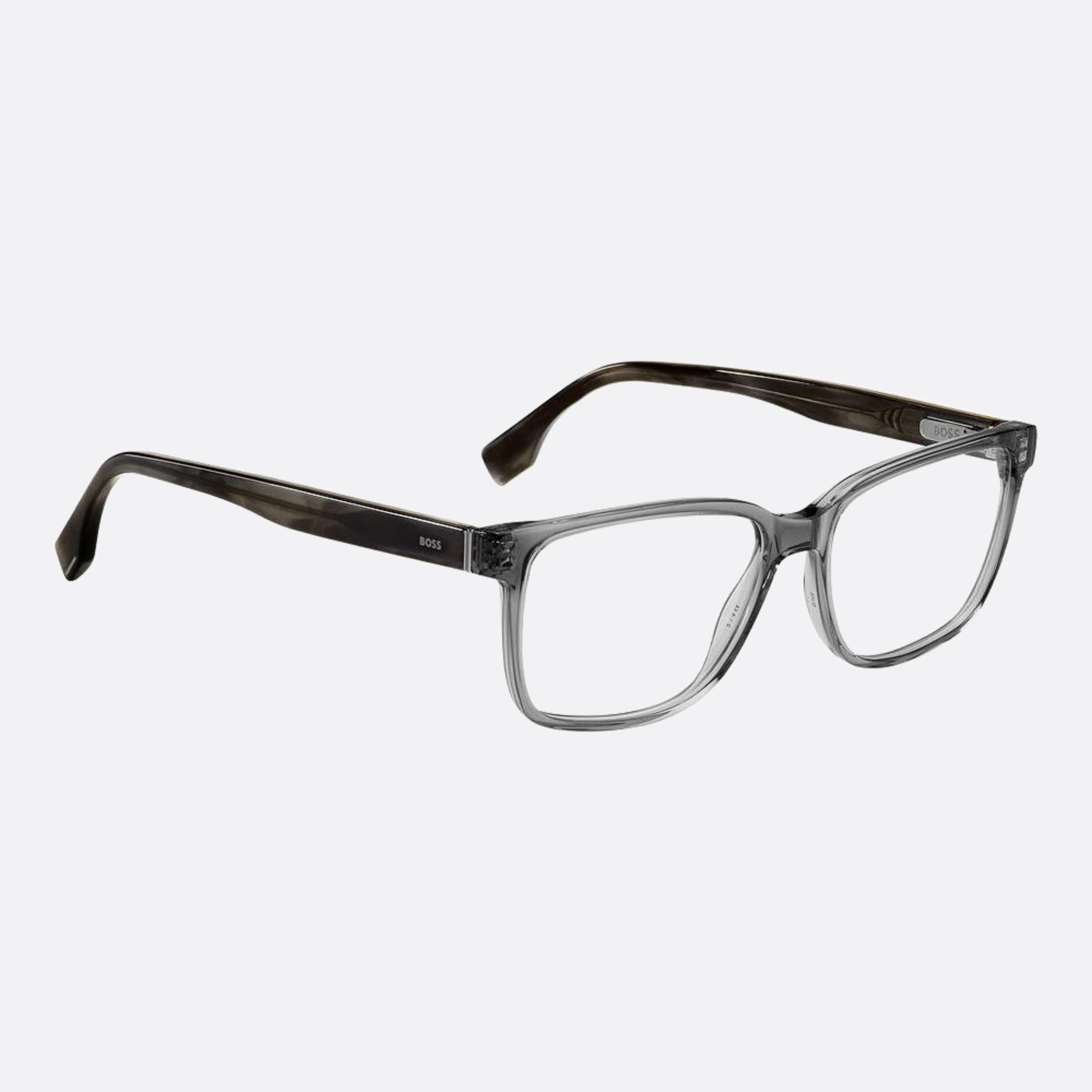 Boss 57mm Boss 2w8 Grey Squared Men Eyeglasses - Detail View