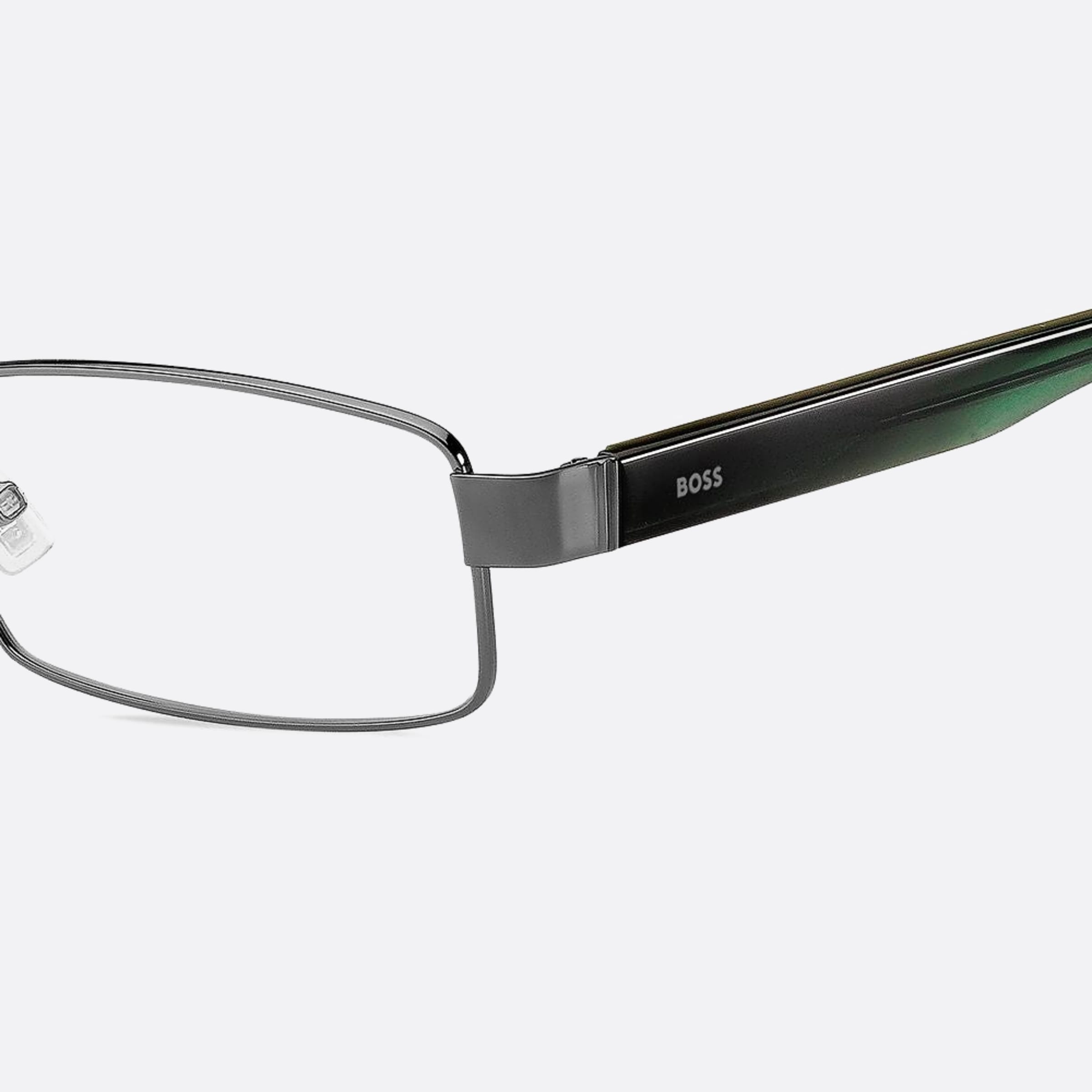 Boss 56mm Boss Asr Ruthenium Geometric Men Eyeglasses - Lifestyle Shot