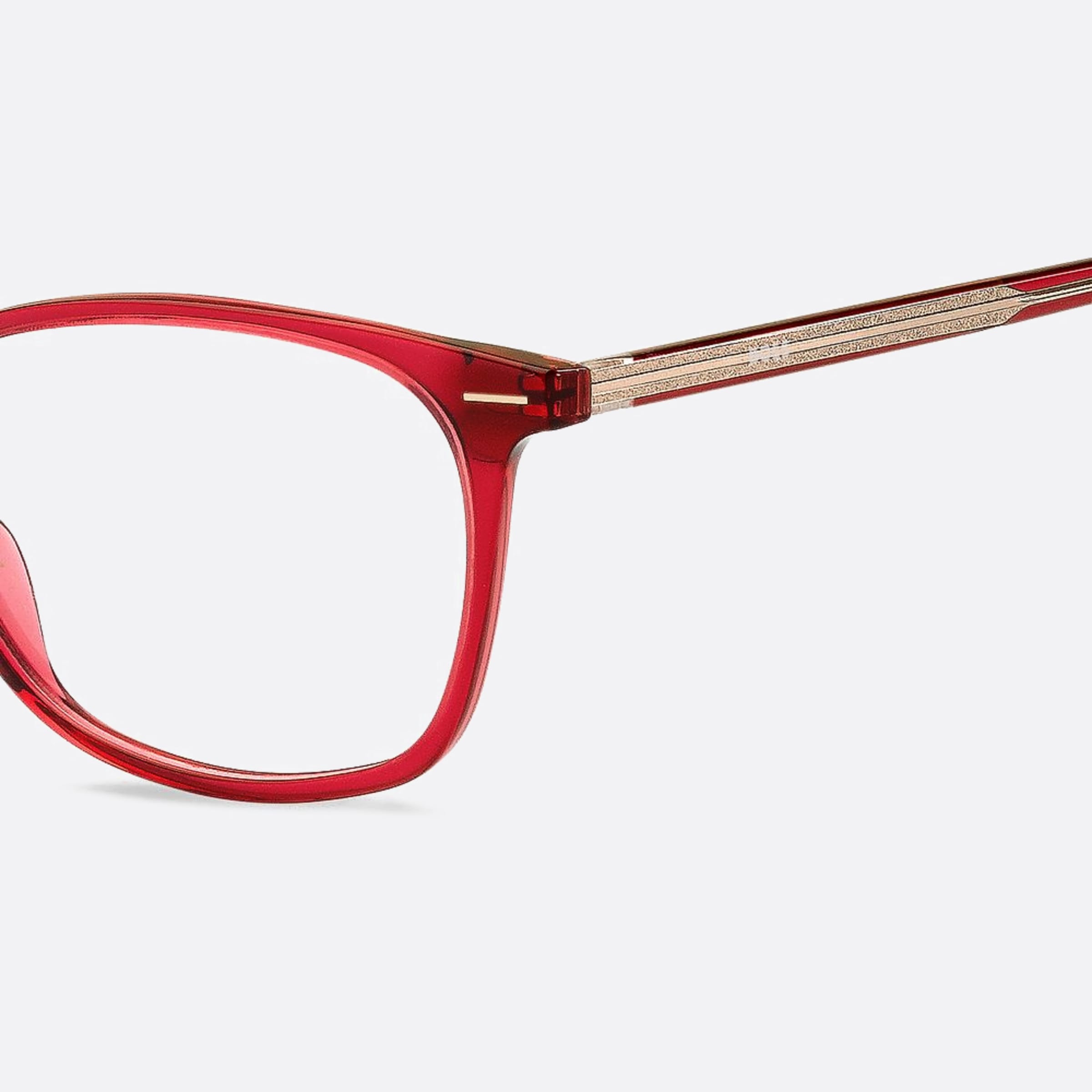 Boss 53mm Boss Lhf Red Squared Women Eyeglasses - Lifestyle Shot