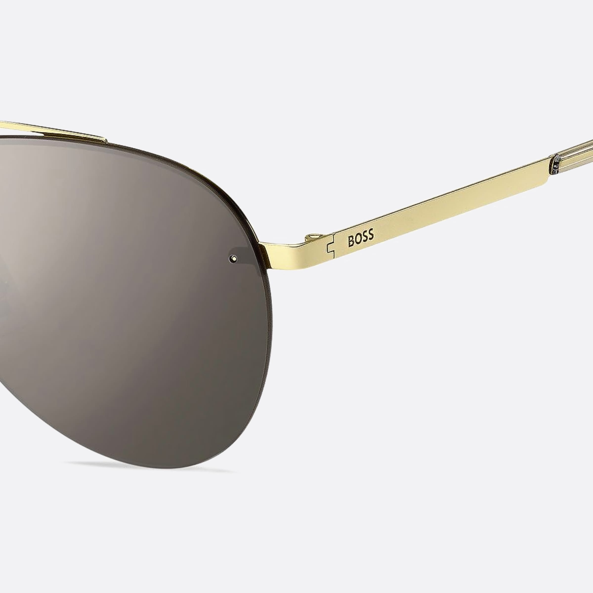 Boss 62mm Boss J5g Gold Pilot Men Sunglasses - Lifestyle Shot