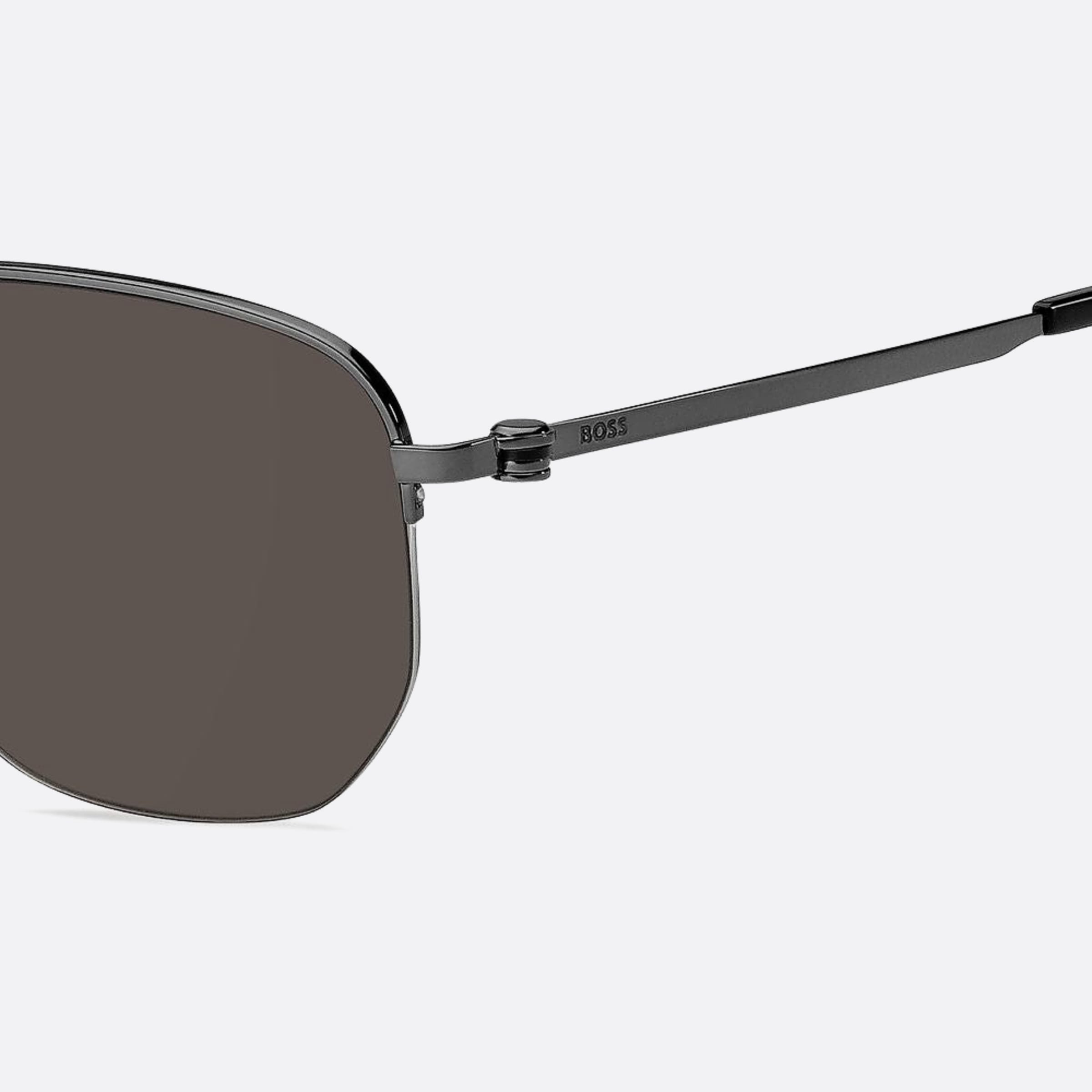 Boss 57mm Boss V81 Ruthenium Squared Men Sunglasses - Lifestyle Shot