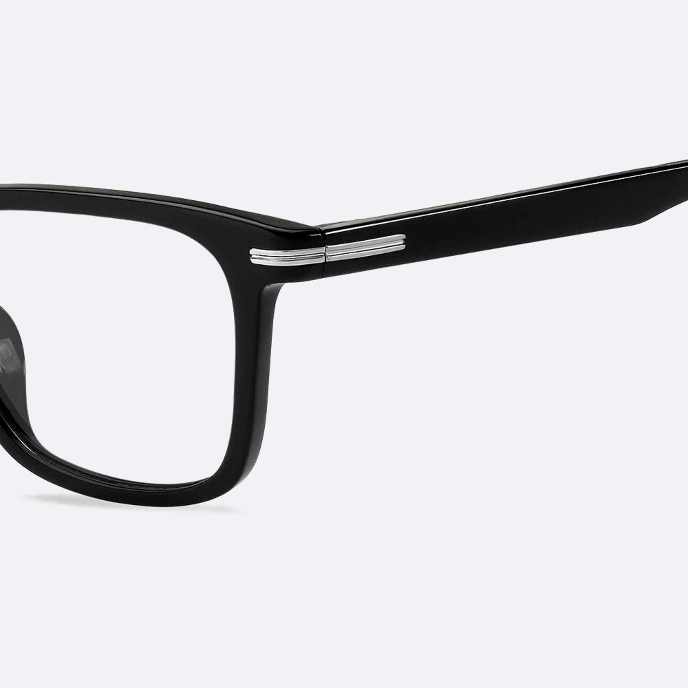 Boss 52mm Boss Black Geometric Men Eyeglasses - Lifestyle Shot