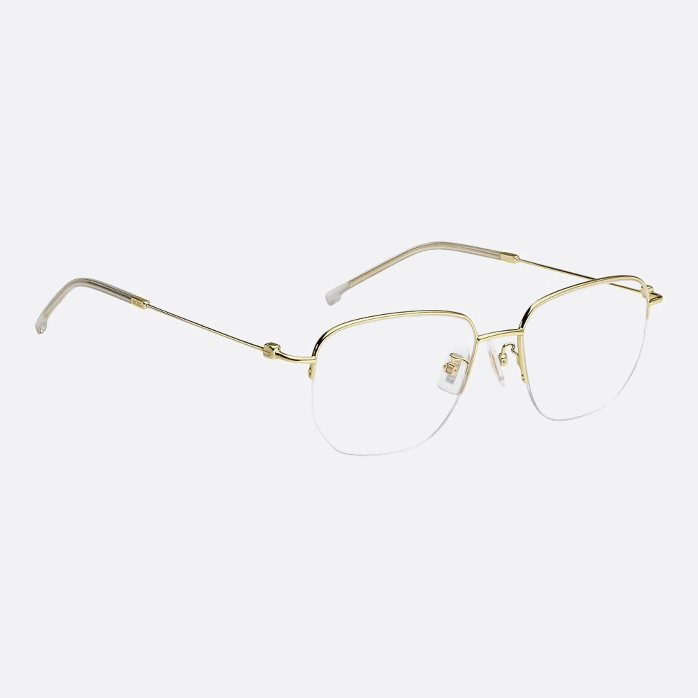 Boss 54mm Boss J5g Gold Geometric Men Eyeglasses - Detail View