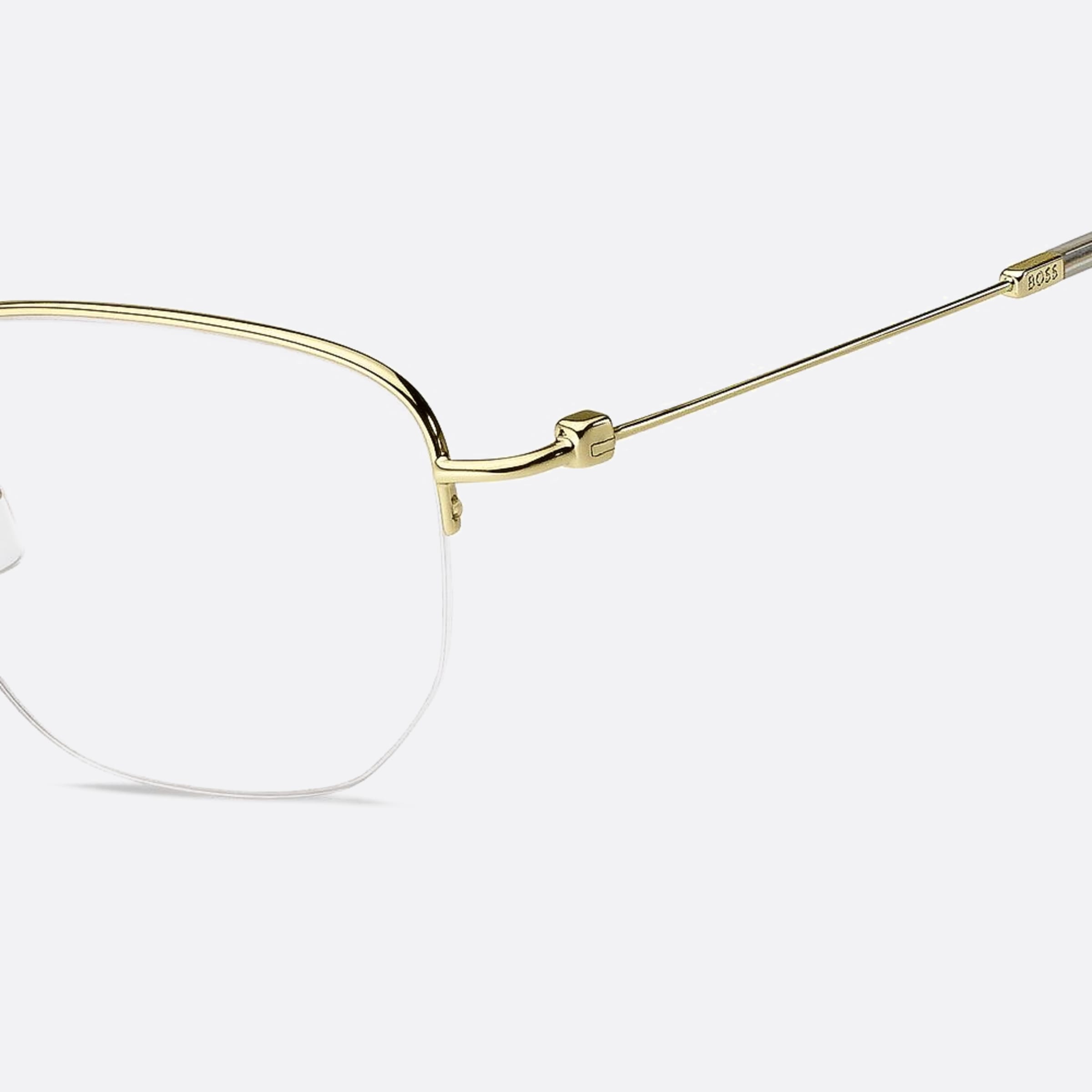 Boss 54mm Boss J5g Gold Geometric Men Eyeglasses - Lifestyle Shot