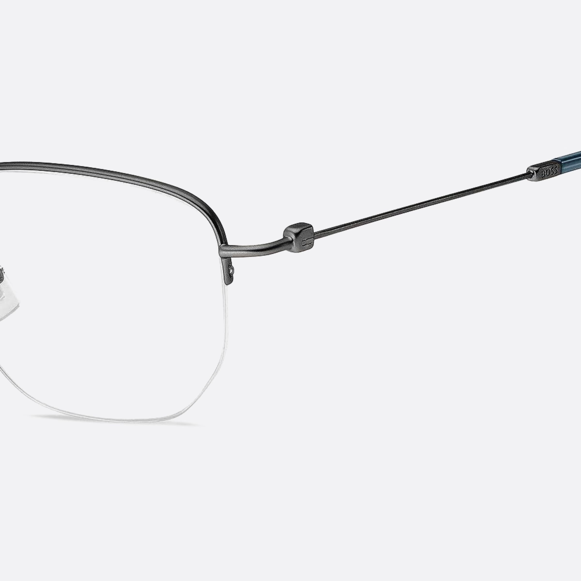 Boss 54mm Boss R80 Ruthenium Geometric Men Eyeglasses - Lifestyle Shot