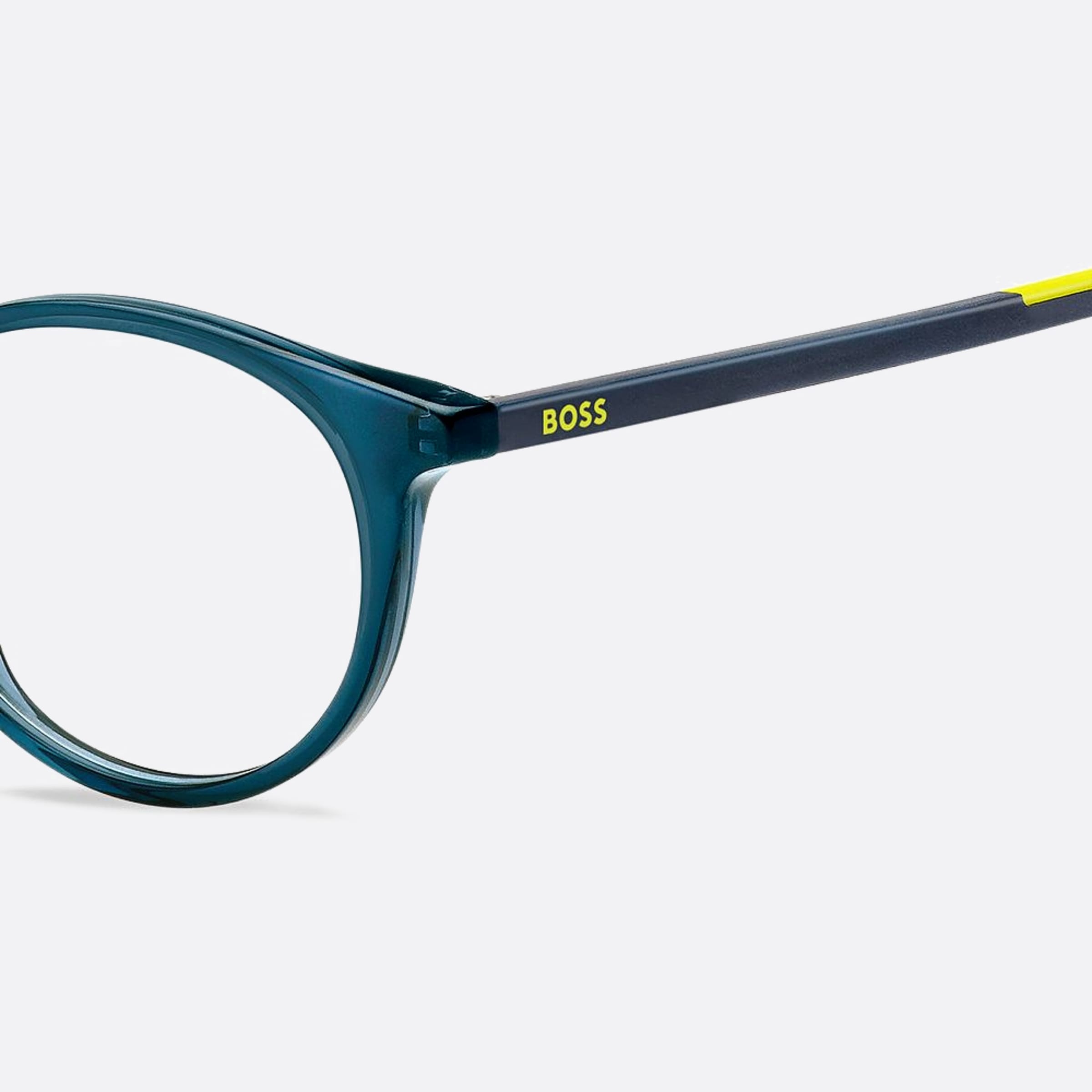 Boss 47mm Boss Dcd Blue Round Unisex Eyeglasses - Lifestyle Shot