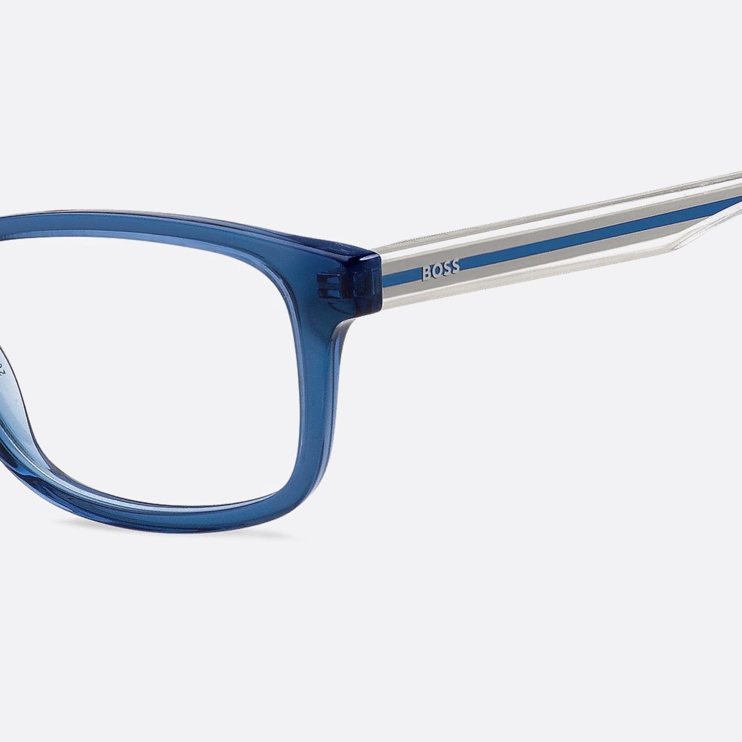 Boss 51mm Boss Junior Oxz Blue Geometric Children Eyeglasses - Detail View