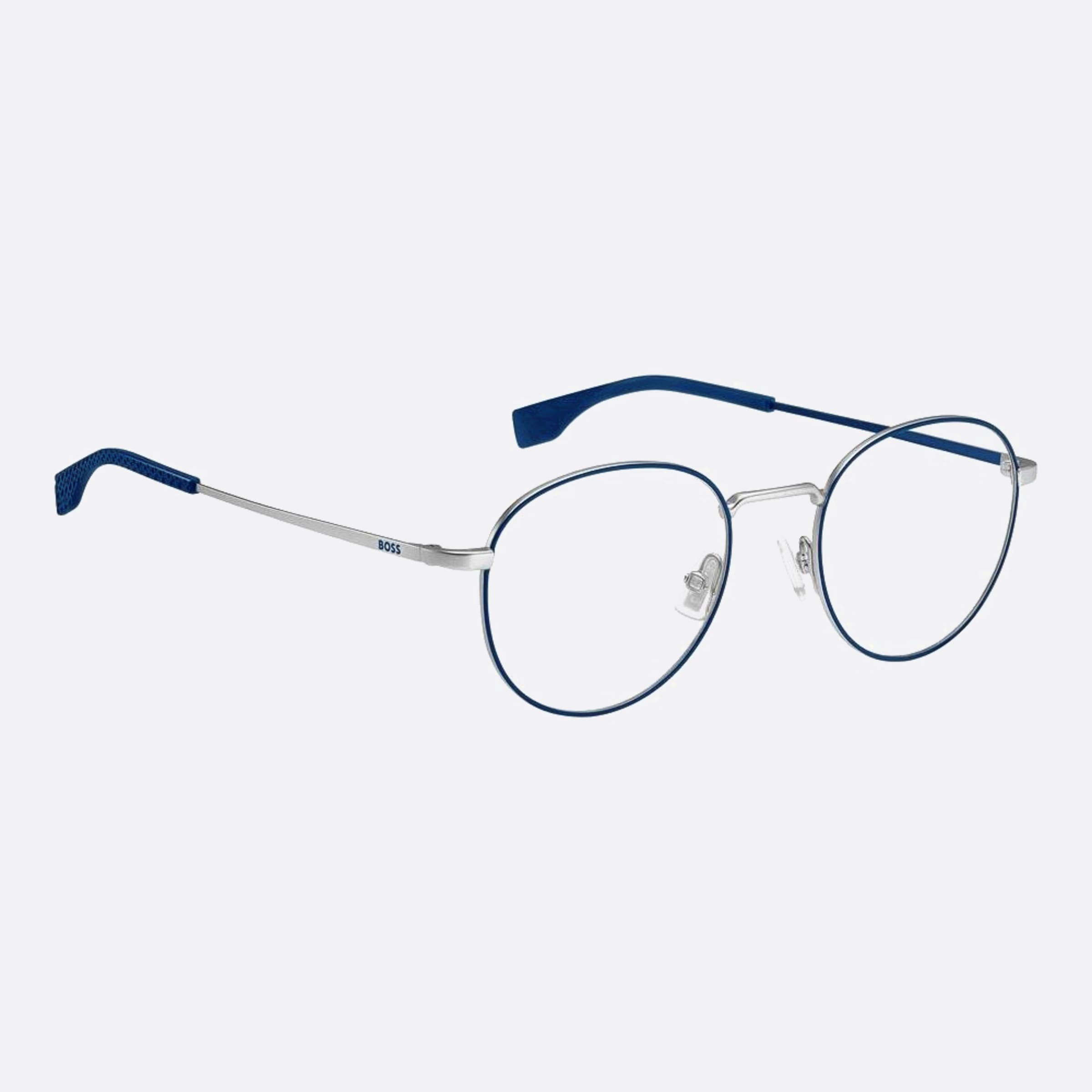 Boss 47mm Boss Junior Scb Silver Round Children Eyeglasses - Detail View